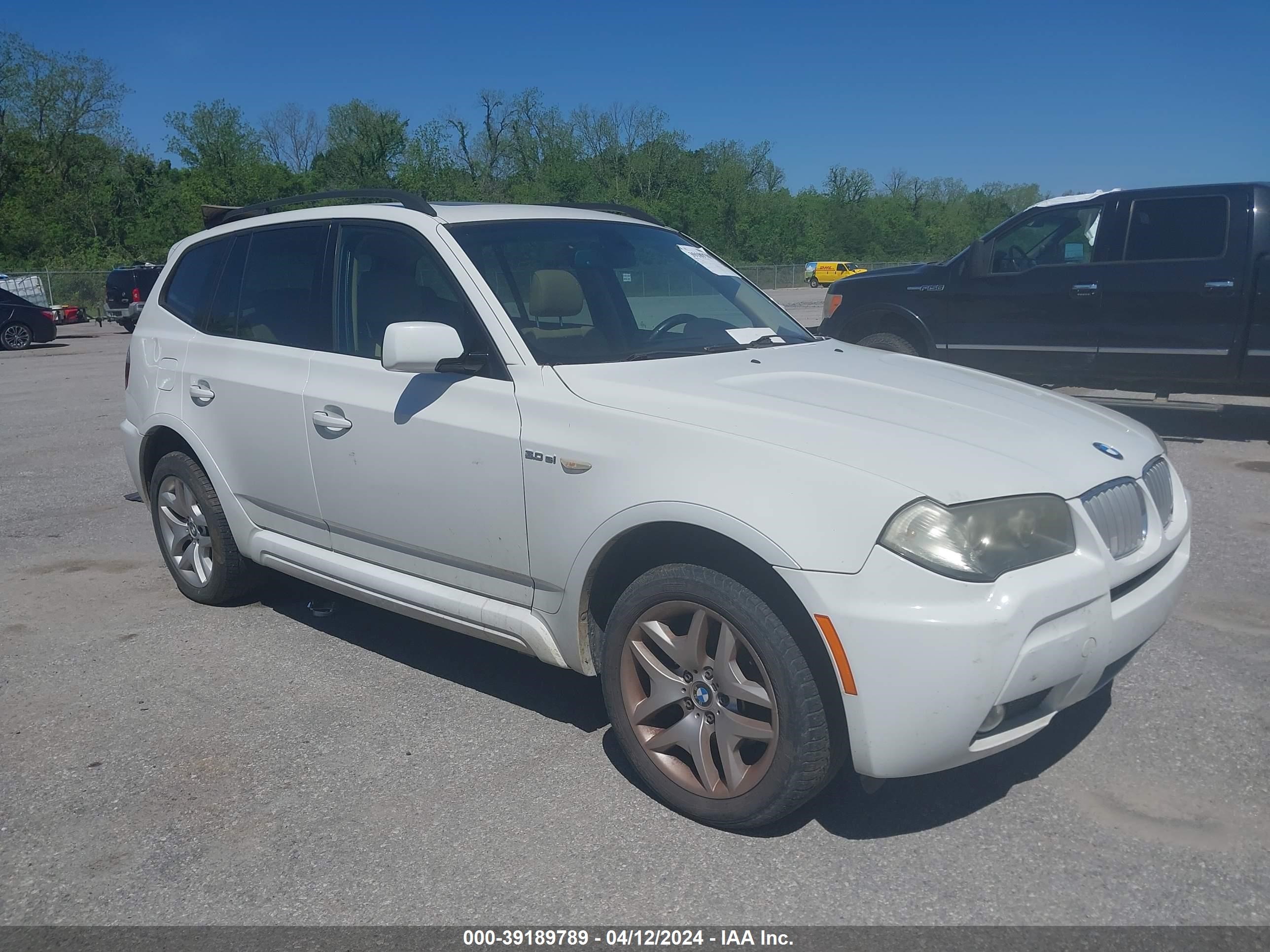 bmw x3 2007 wbxpc93407wf29941