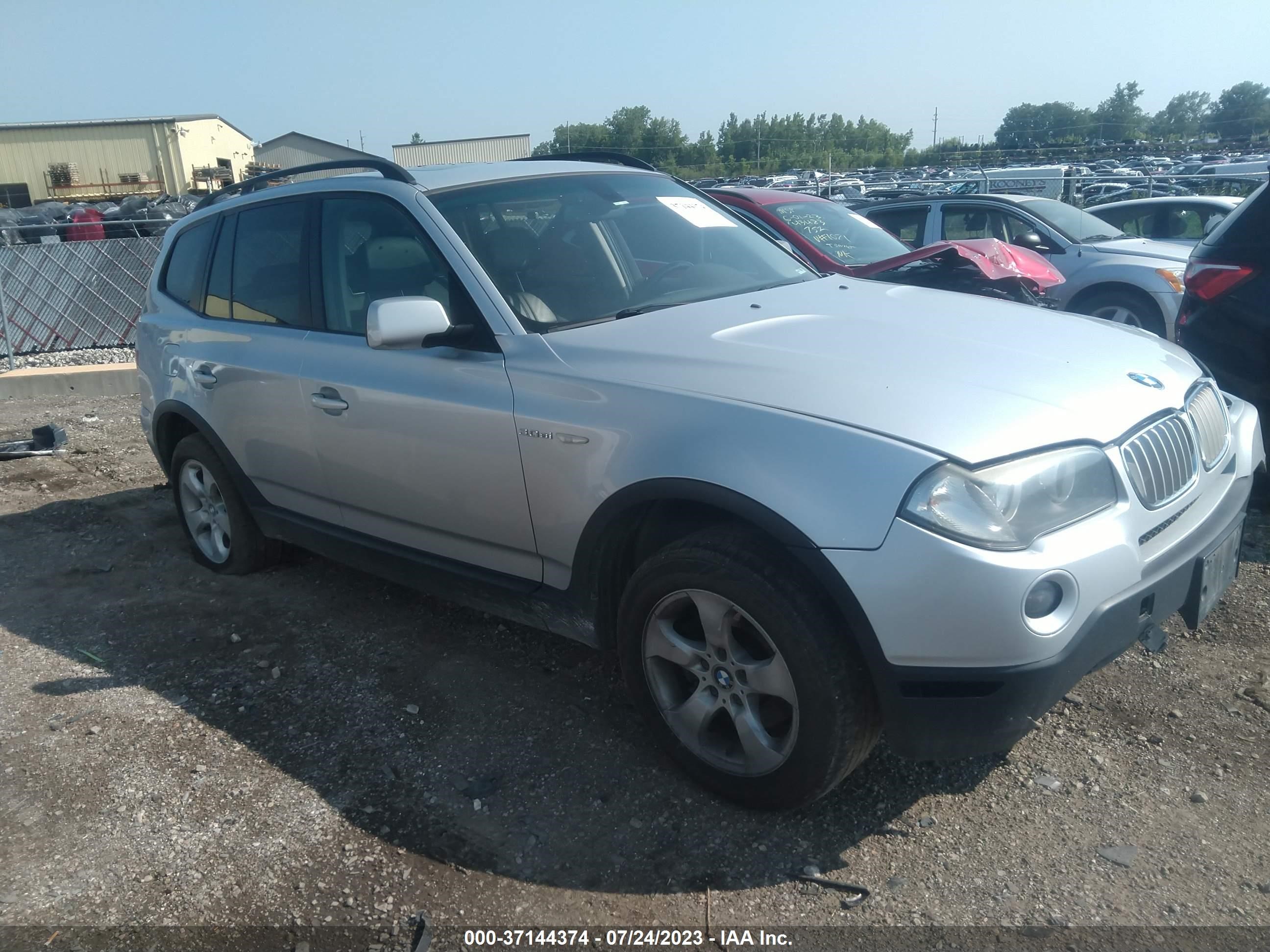 bmw x3 2008 wbxpc93418wj12035