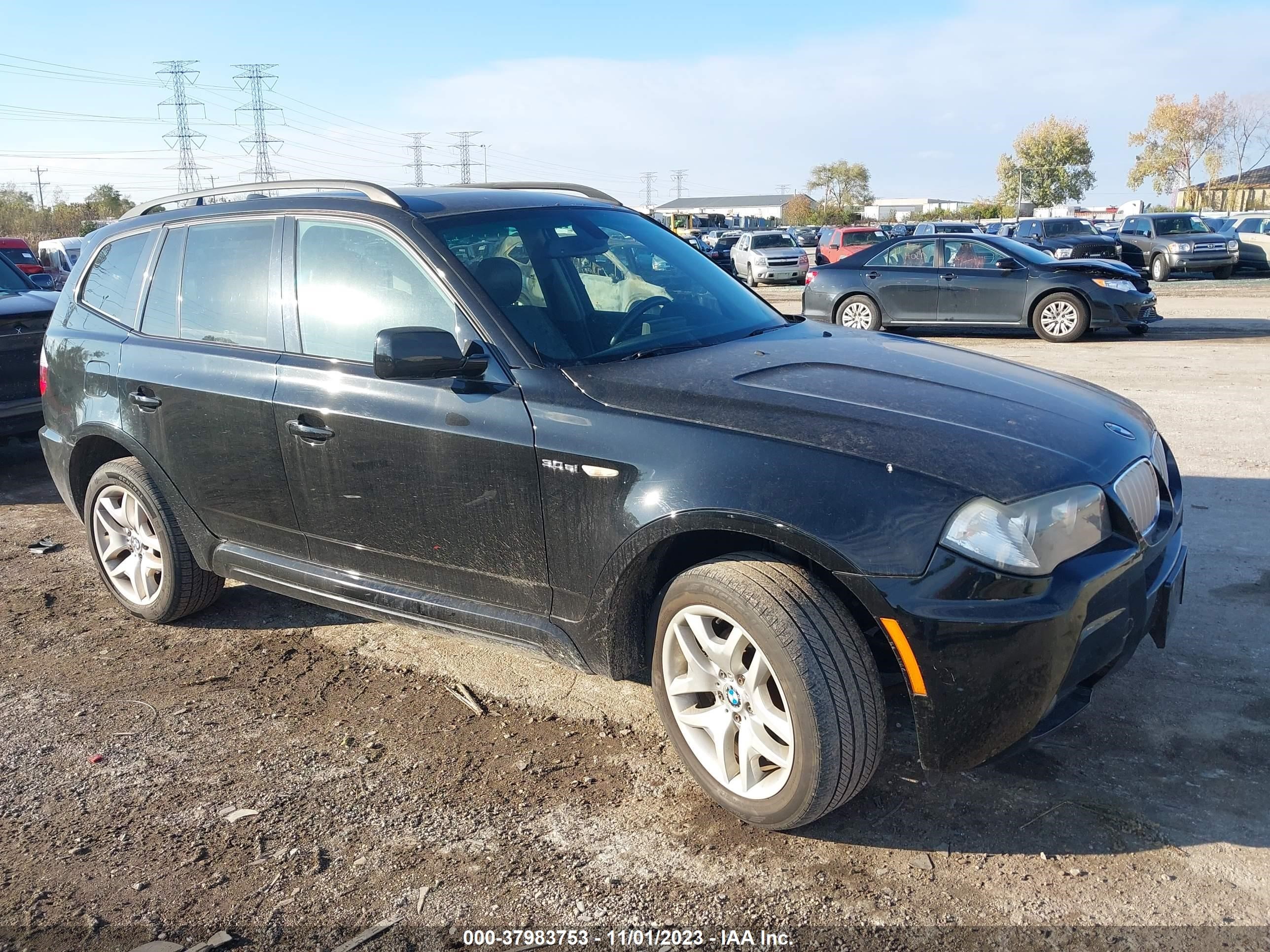 bmw x3 2007 wbxpc93427wf13255