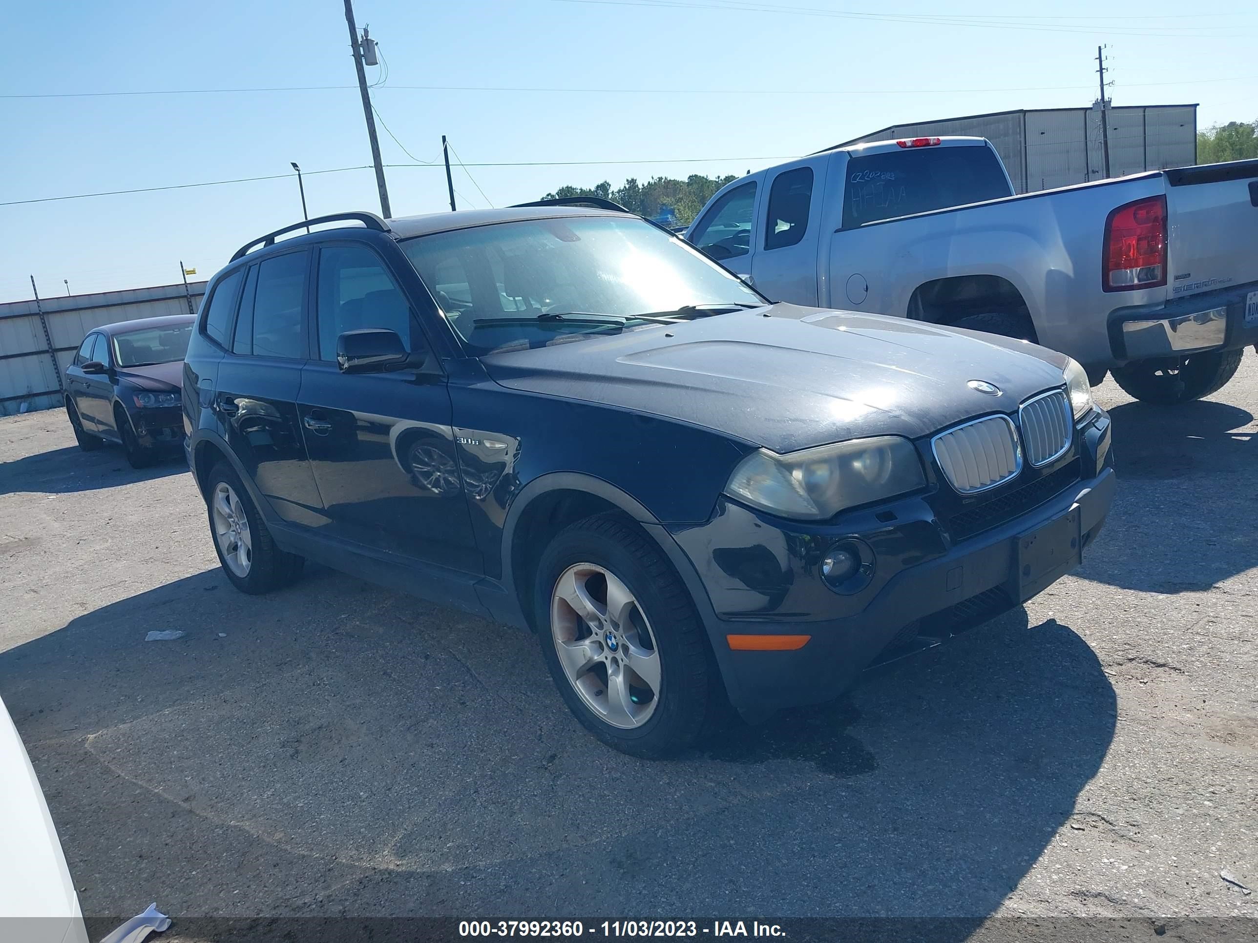 bmw x3 2007 wbxpc93427wf28838