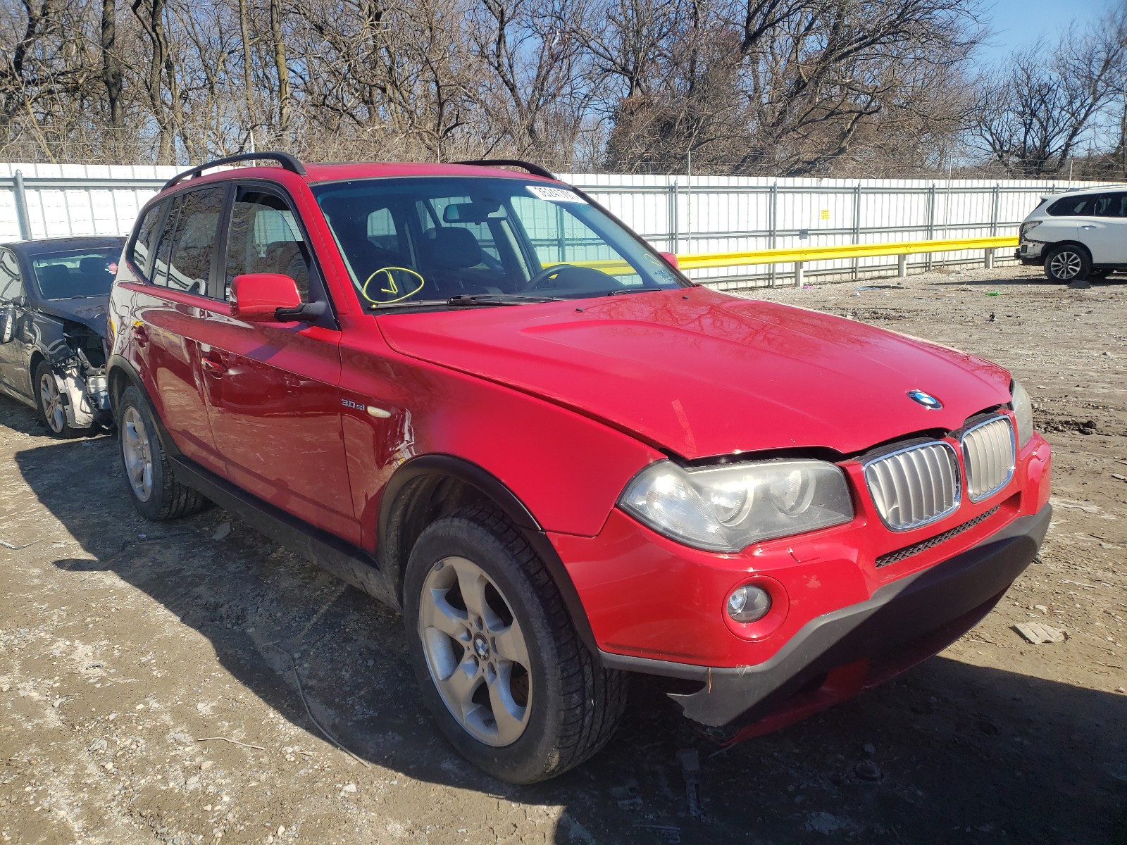 bmw x3 3.0si 2008 wbxpc93428wj23934