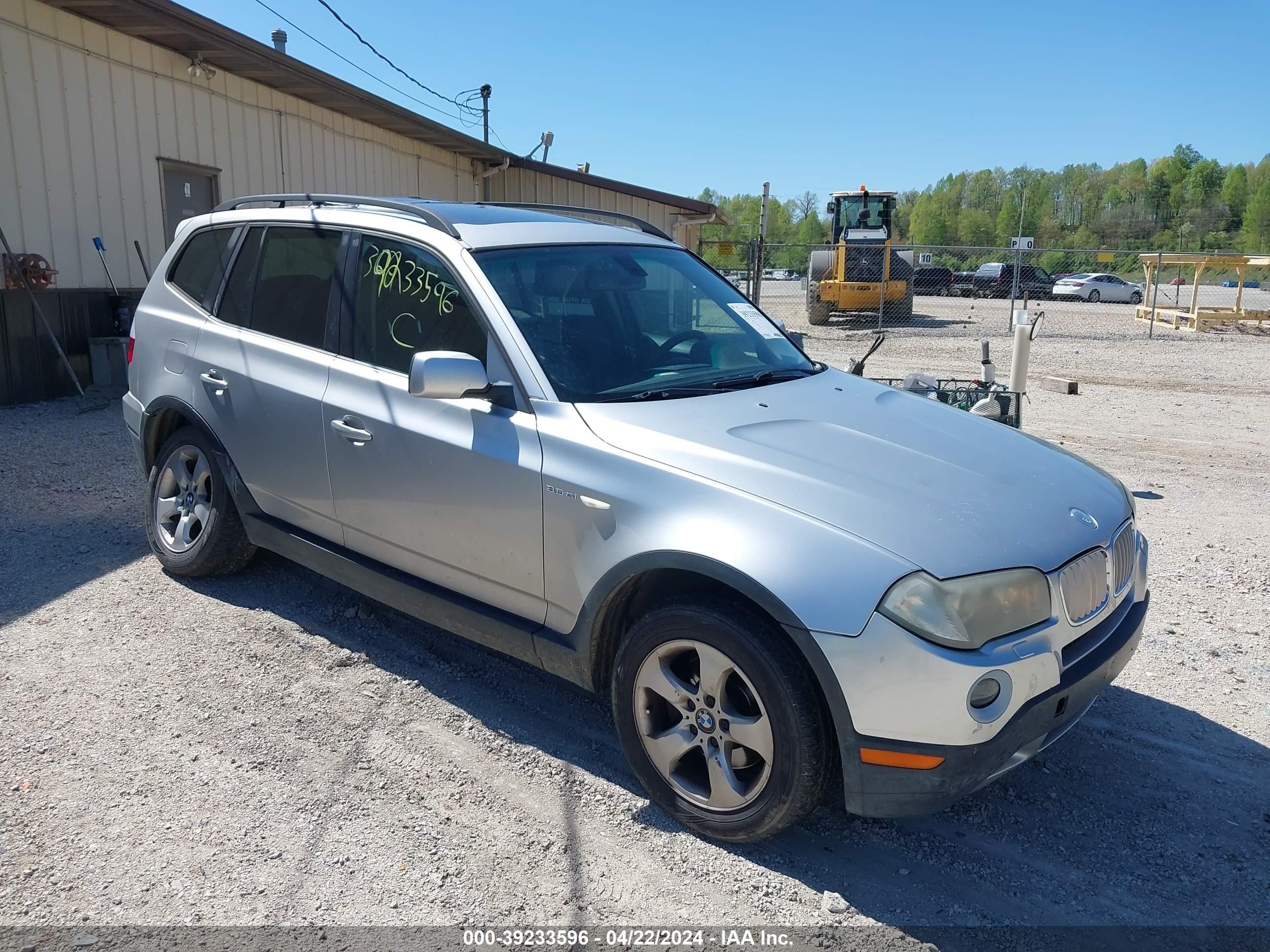 bmw x3 2007 wbxpc93437wf04533