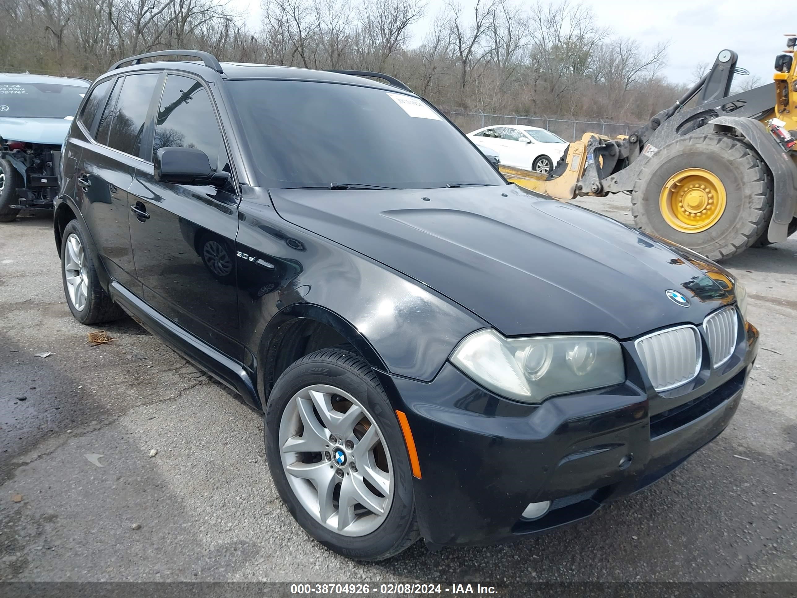 bmw x3 2008 wbxpc93438wj07399