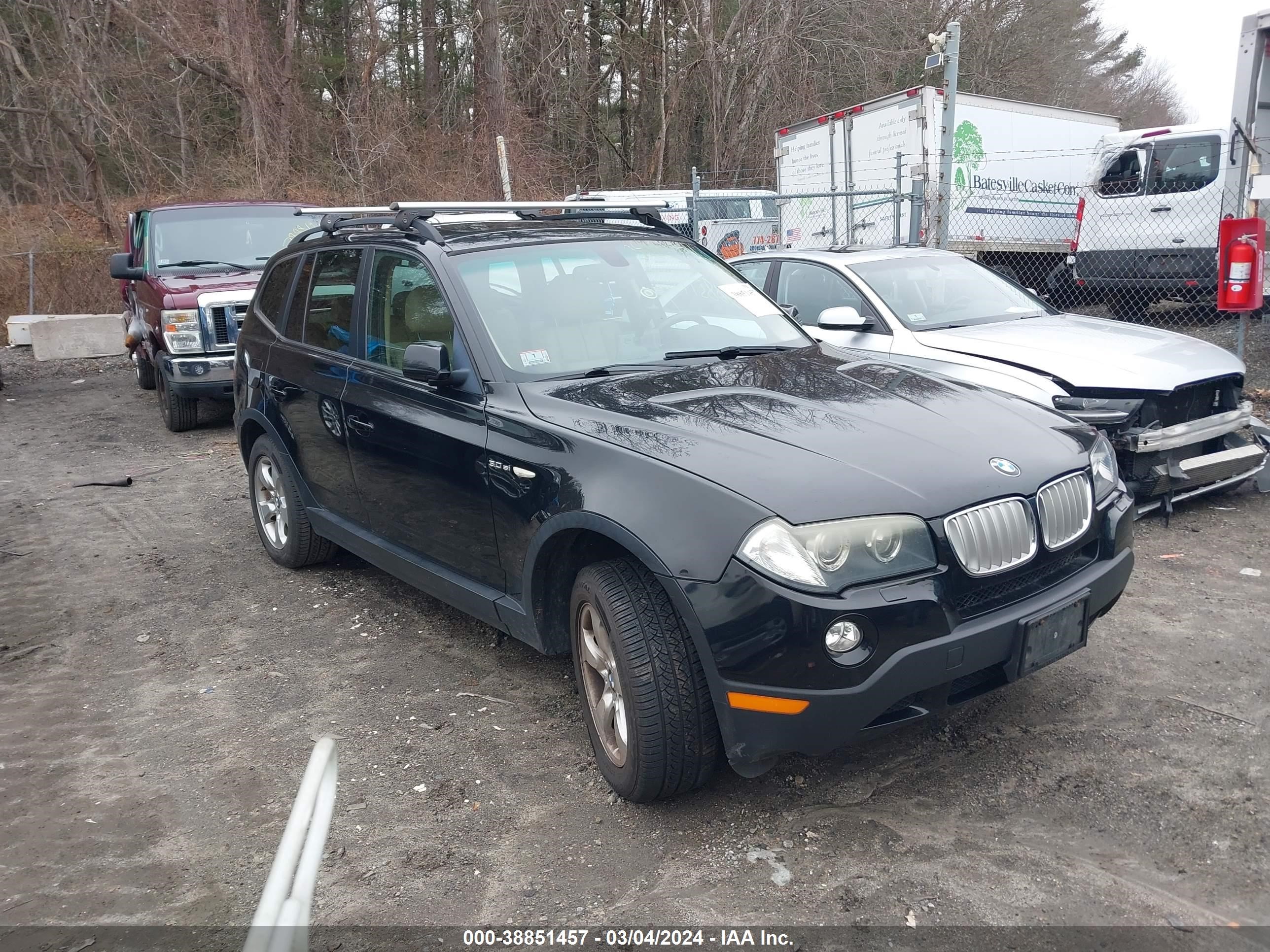 bmw x3 2008 wbxpc93438wj11632