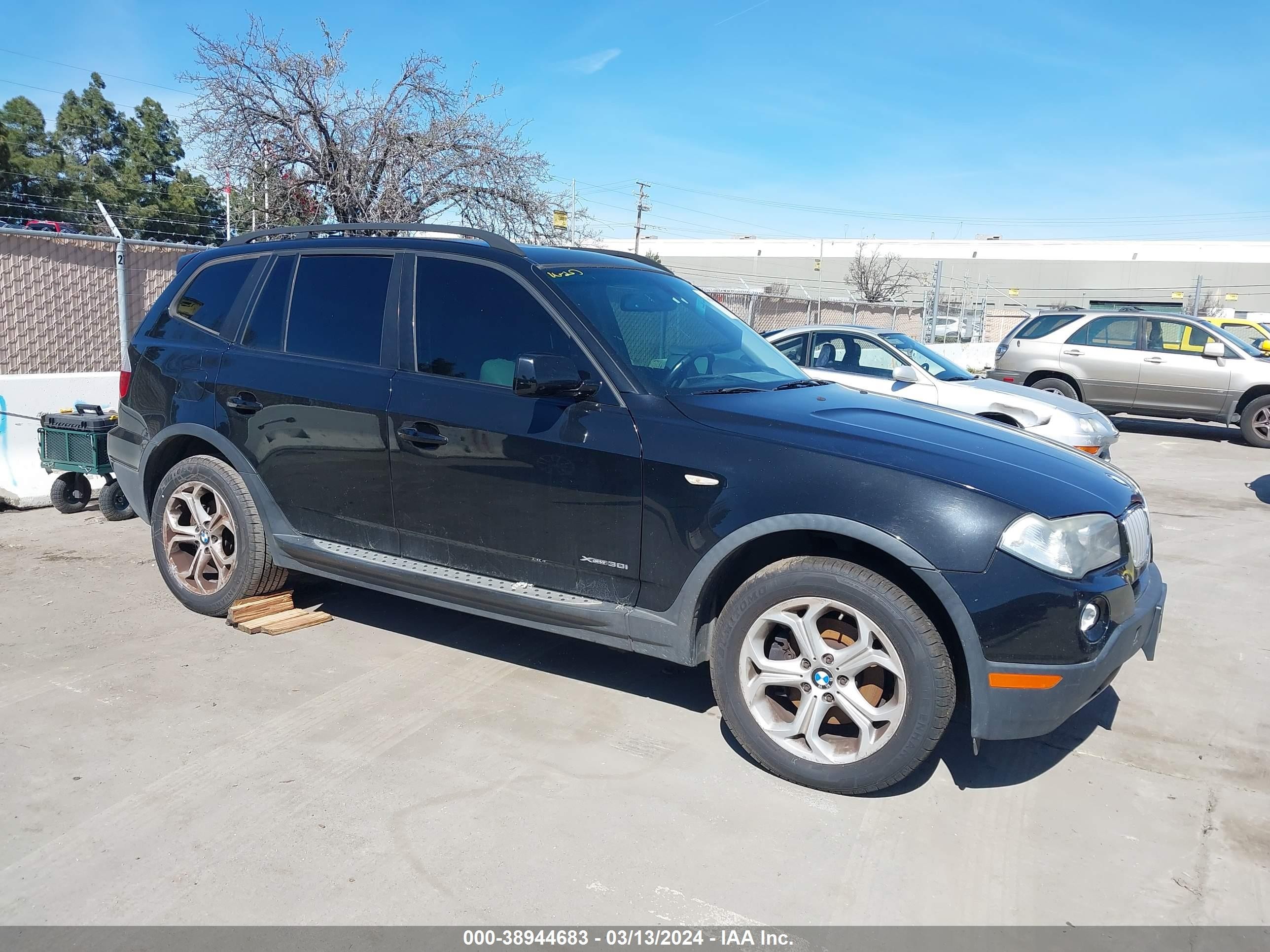 bmw x3 2009 wbxpc93439wj25791