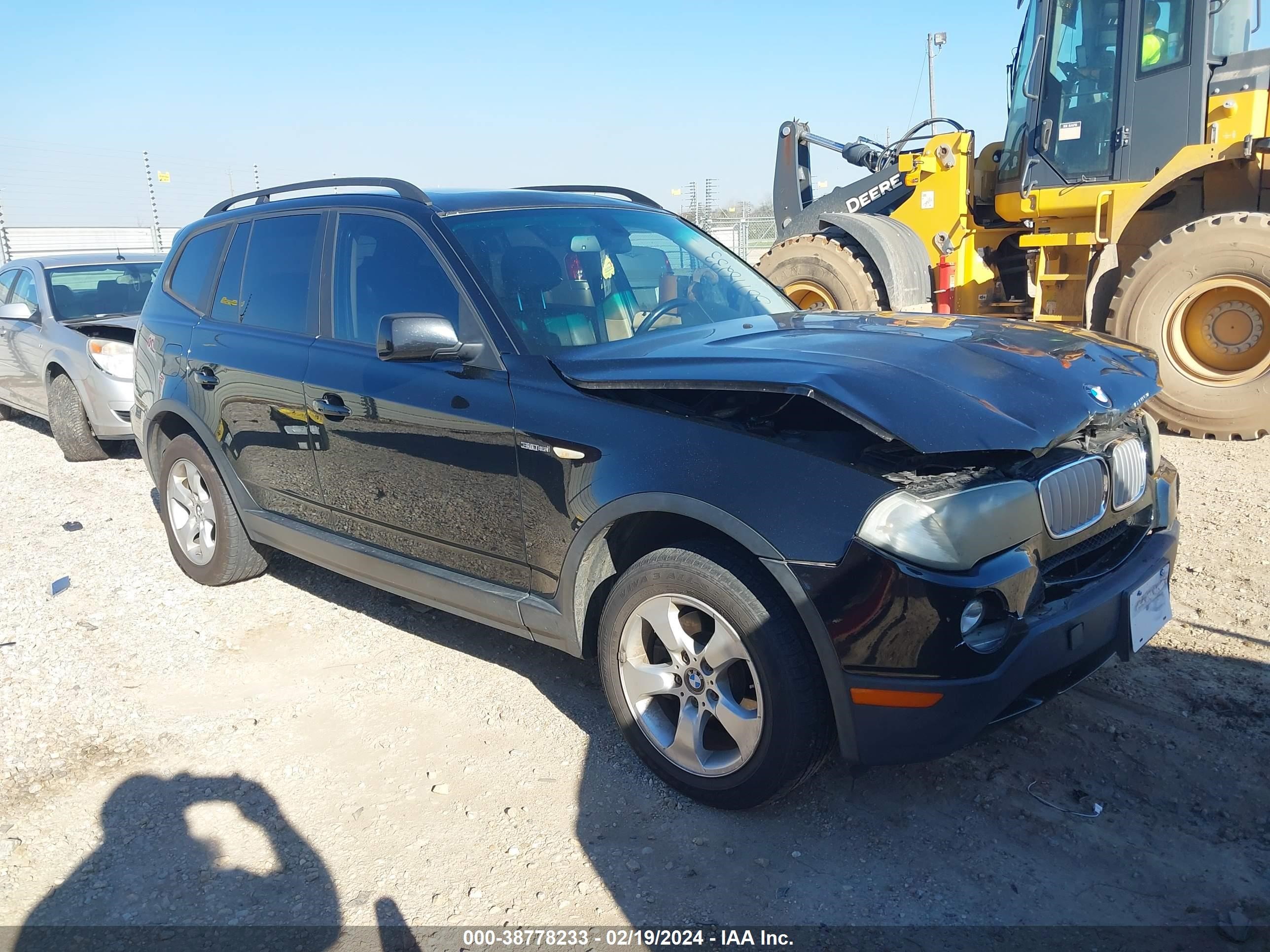 bmw x3 2007 wbxpc93447wf27108