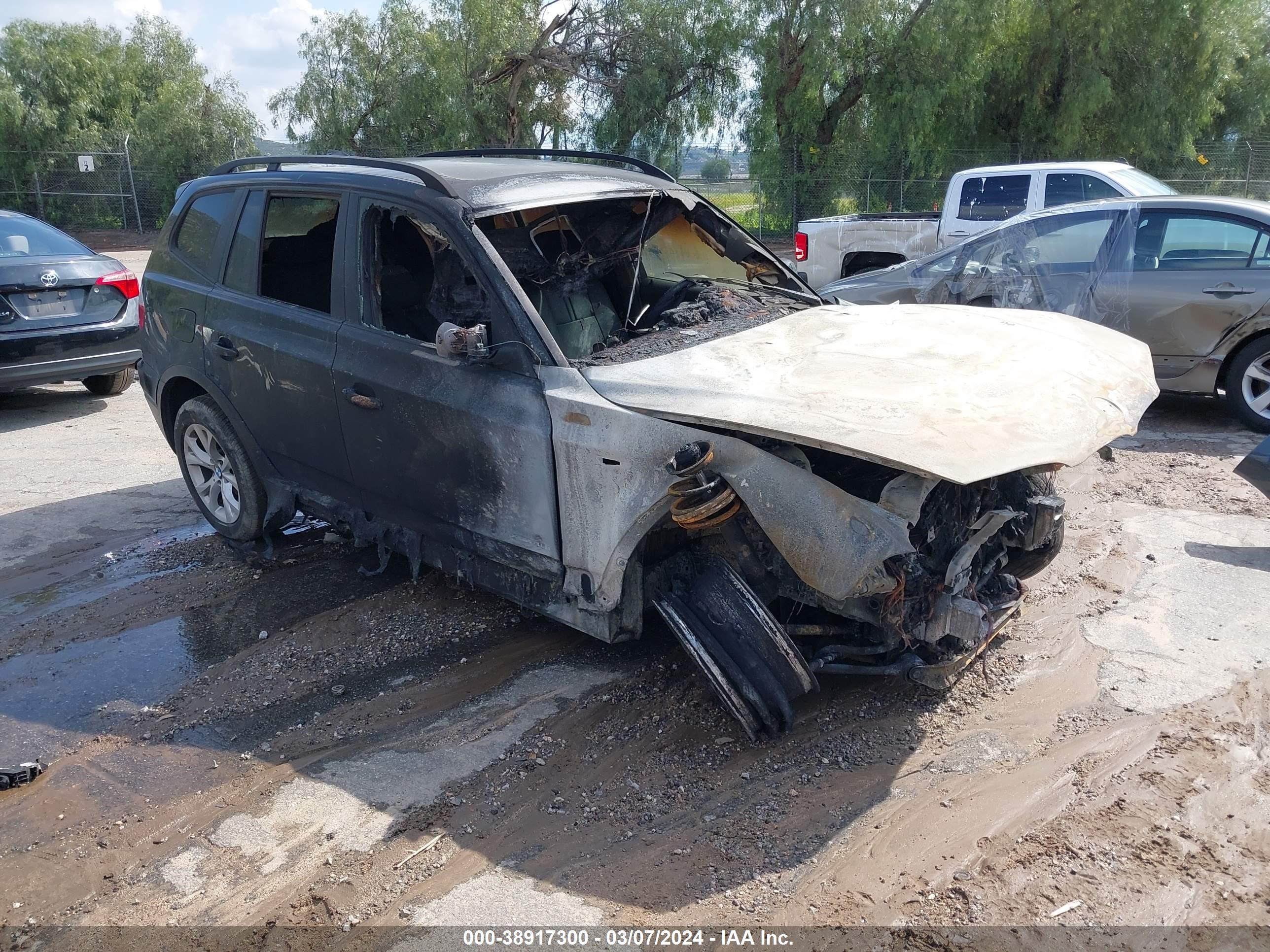 bmw x3 2009 wbxpc93479wj26684