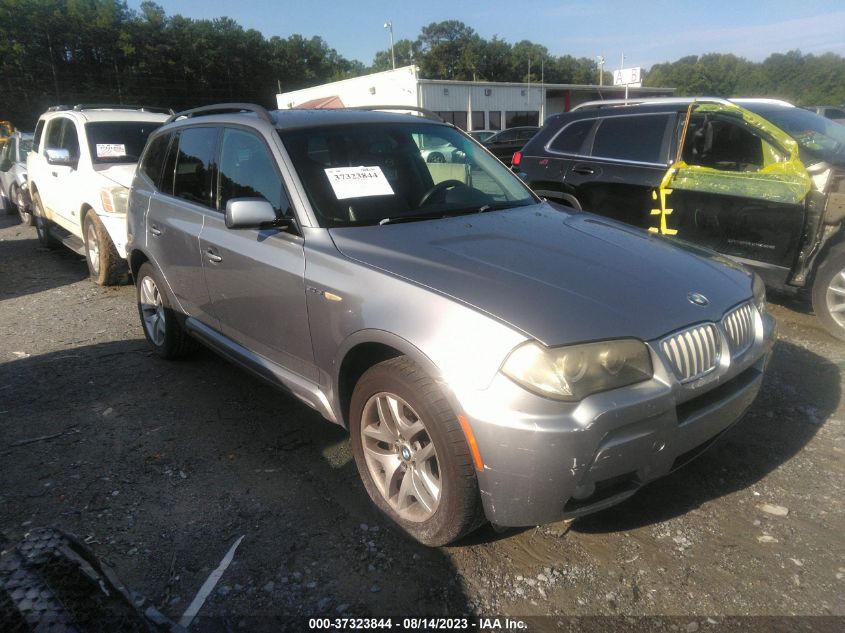 bmw x3 2007 wbxpc93487wf01658