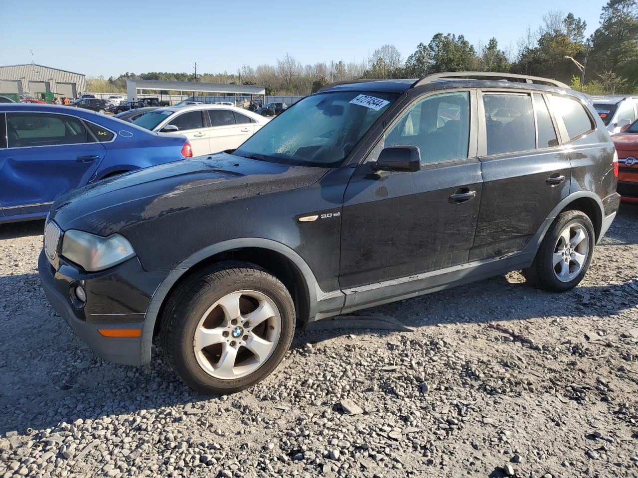 bmw x3 2007 wbxpc93487wf19478