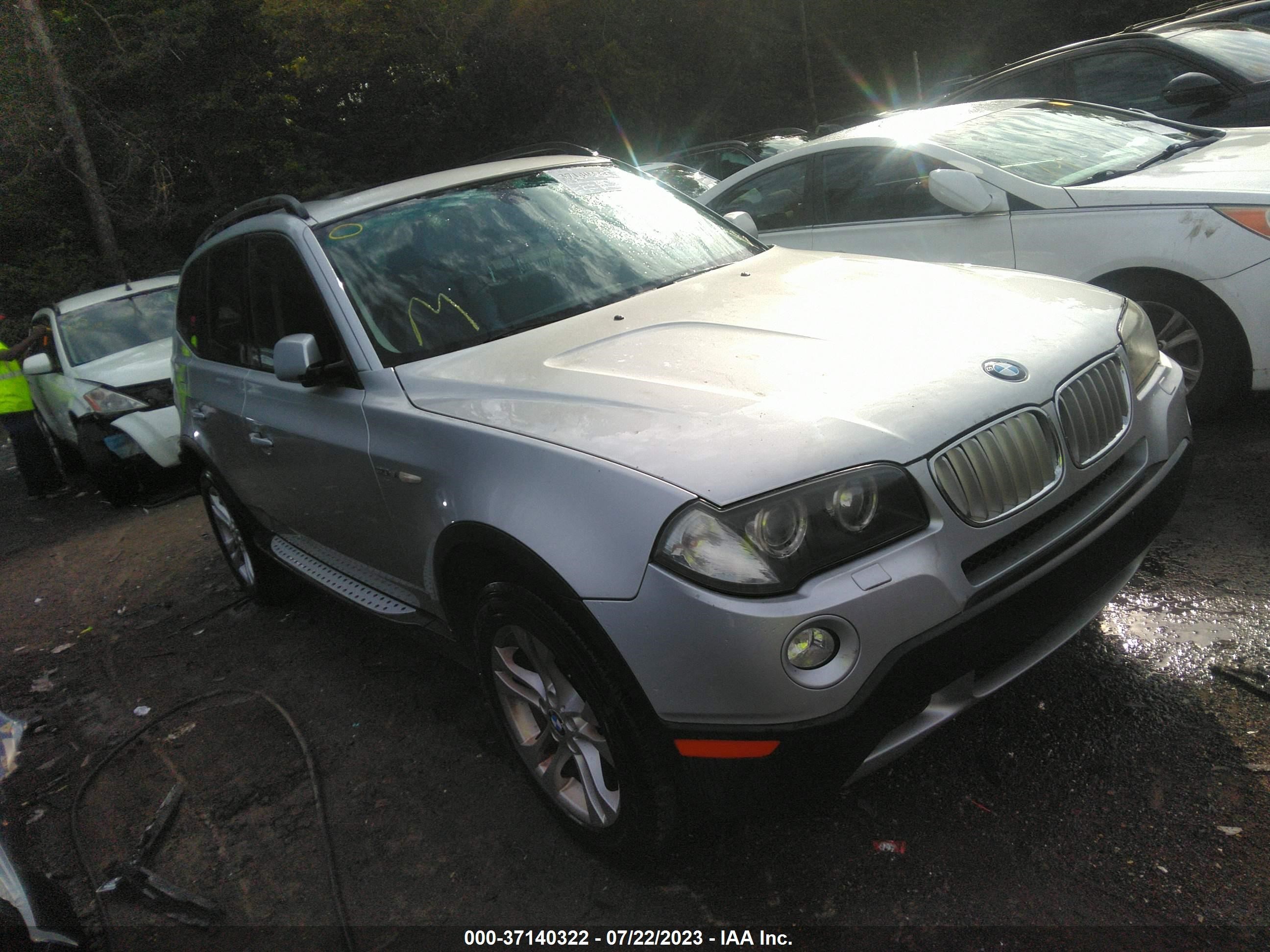 bmw x3 2008 wbxpc93488wj21041