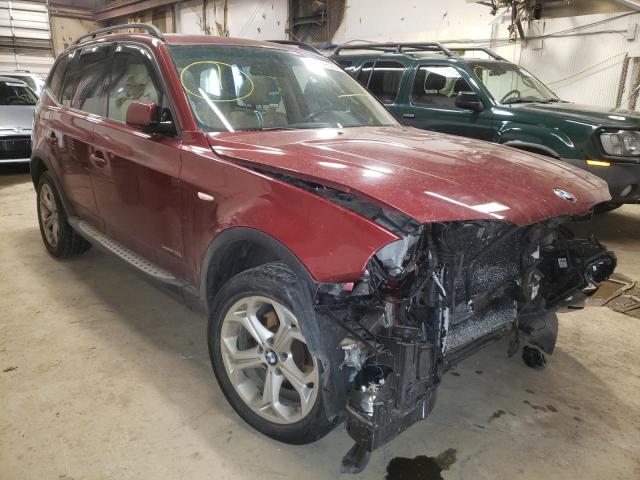 bmw x3 xdrive3 2009 wbxpc93489wj26614