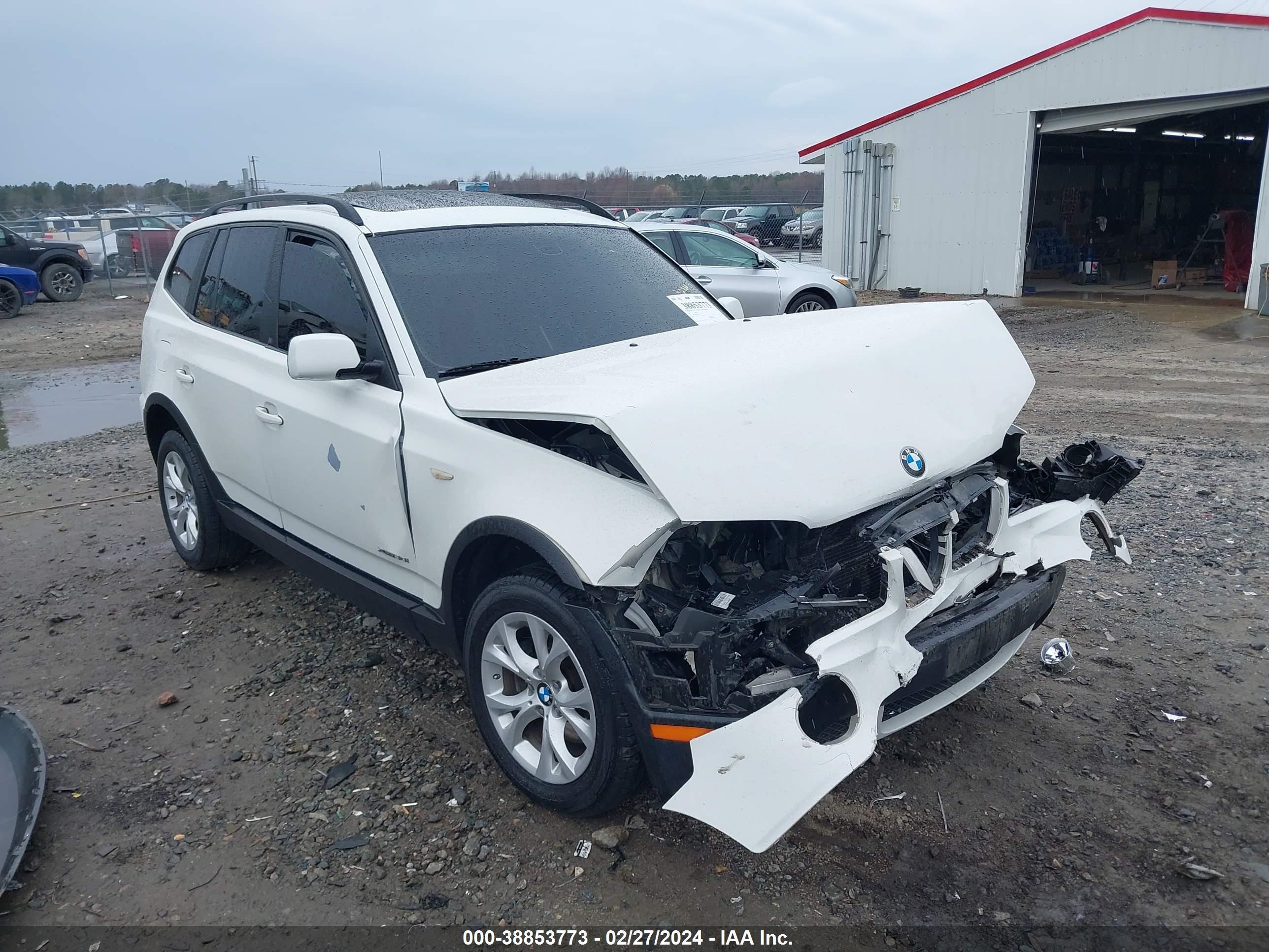 bmw x3 2009 wbxpc93489wj28993