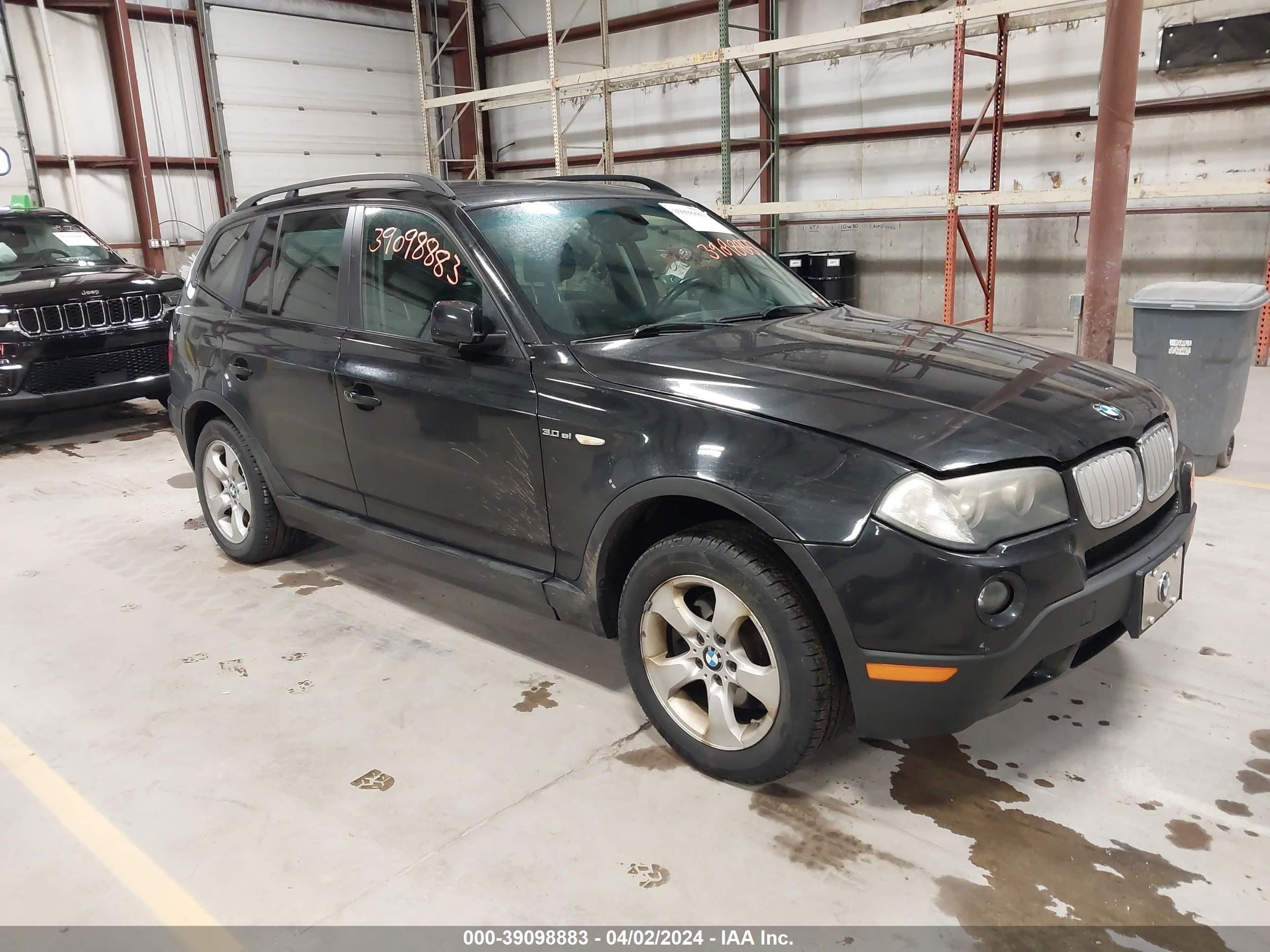 bmw x3 2007 wbxpc93497wf18646