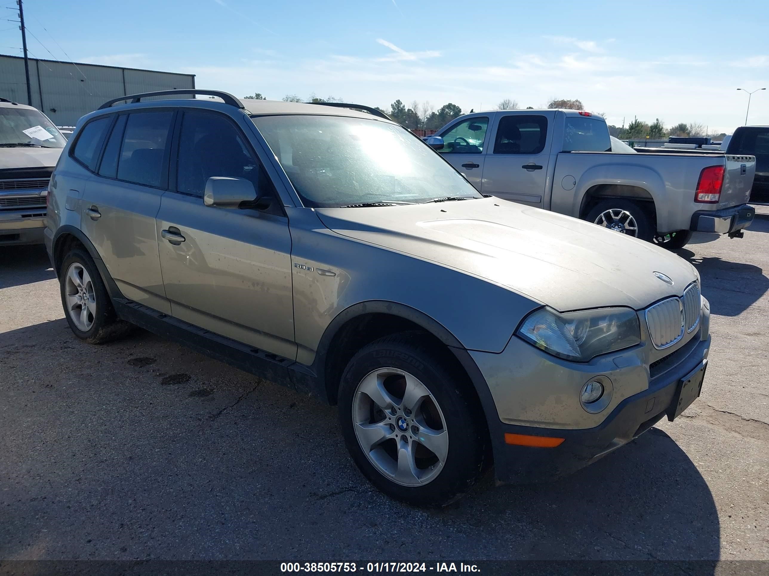 bmw x3 2008 wbxpc934x8wj14009