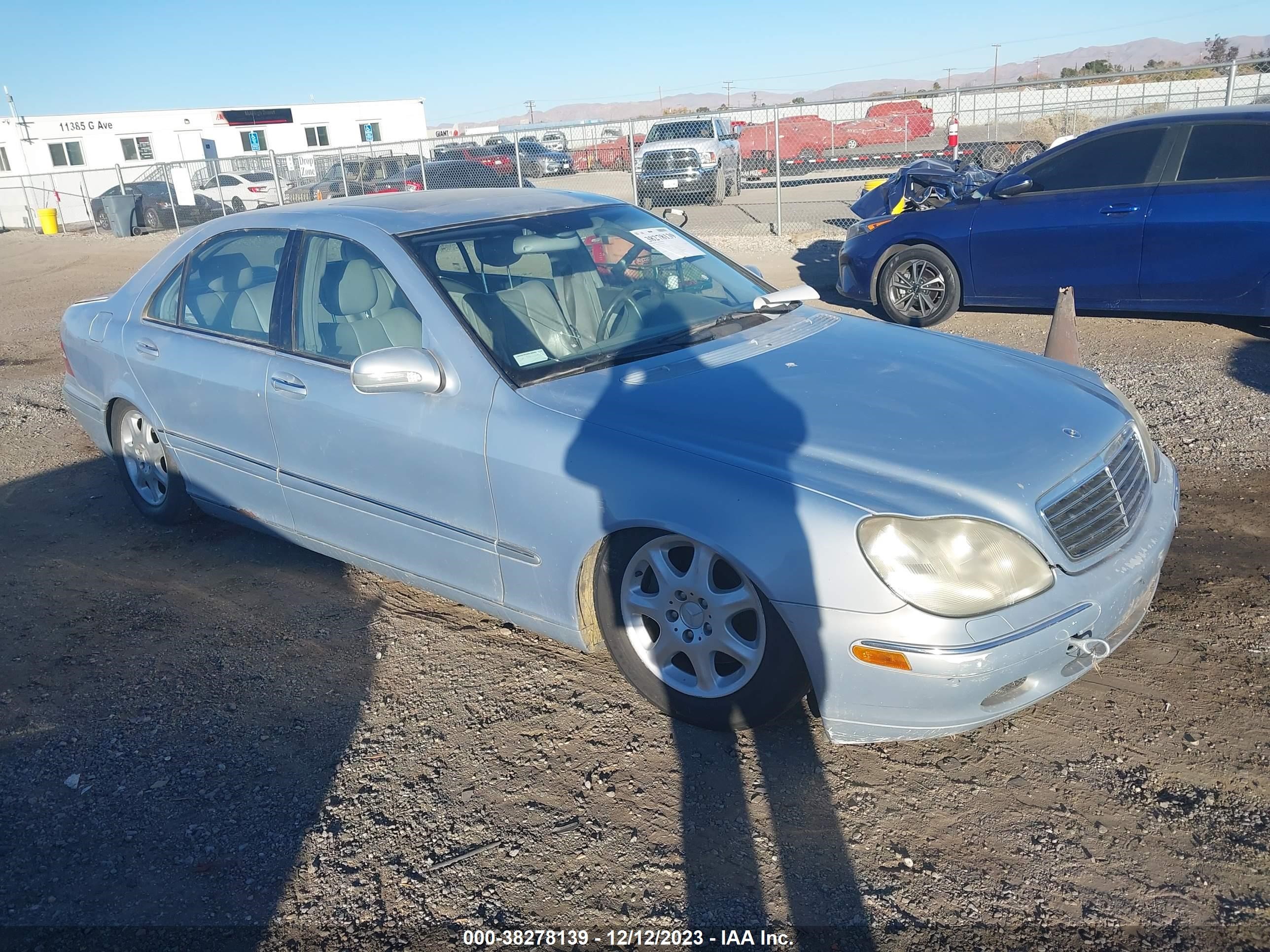 mercedes-benz s-klasse 2000 wdbng75j1ya103394