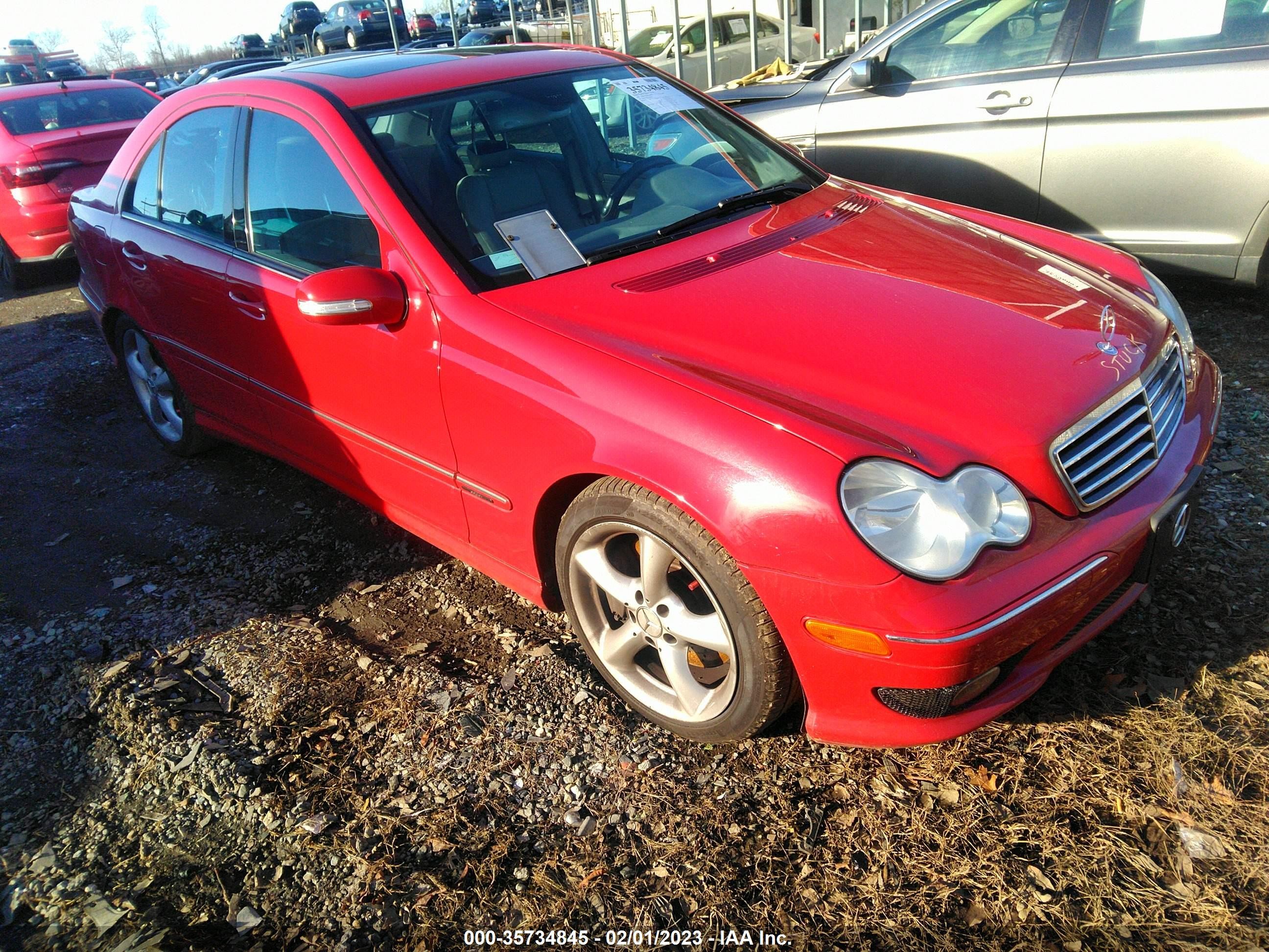 mercedes-benz c-klasse 2005 wdbrf40j75a660607