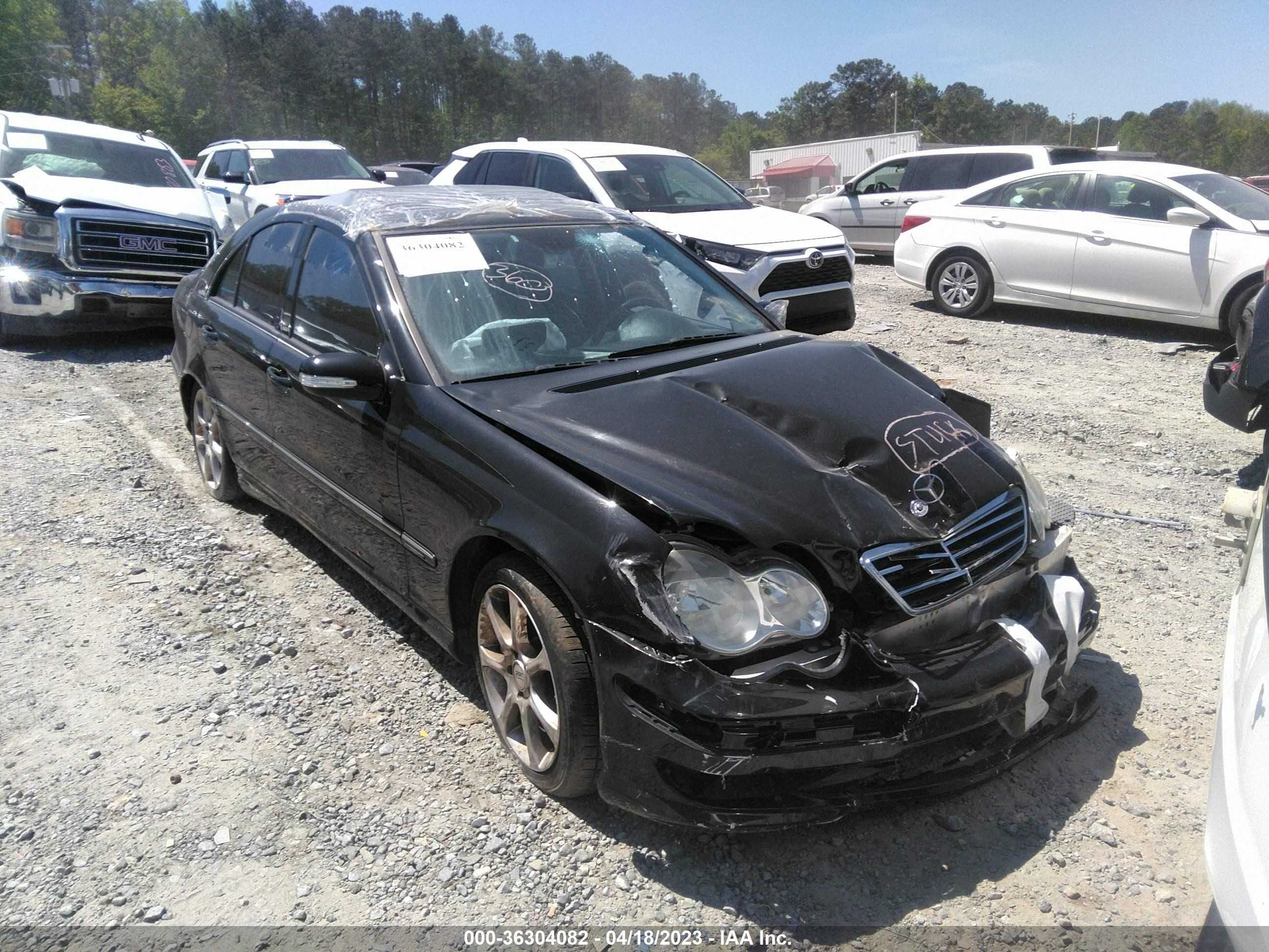 mercedes-benz c-klasse 2007 wdbrf52h07f896585