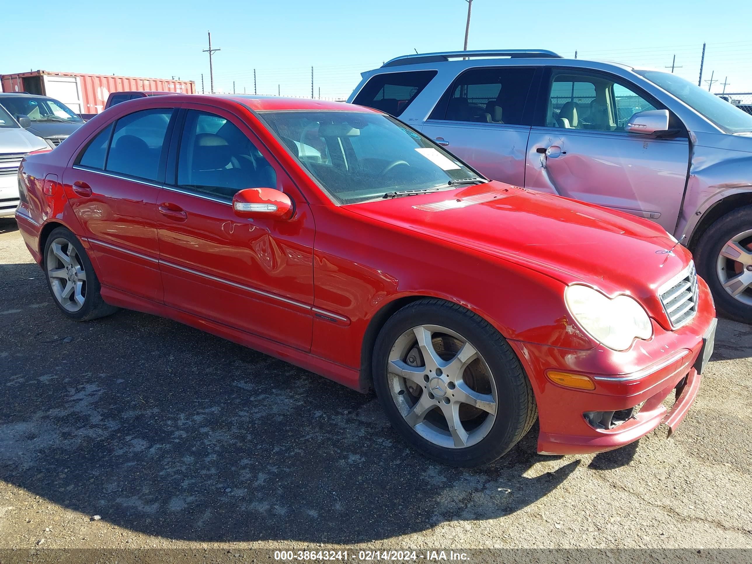 mercedes-benz c-class 2007 wdbrf52h77f930490