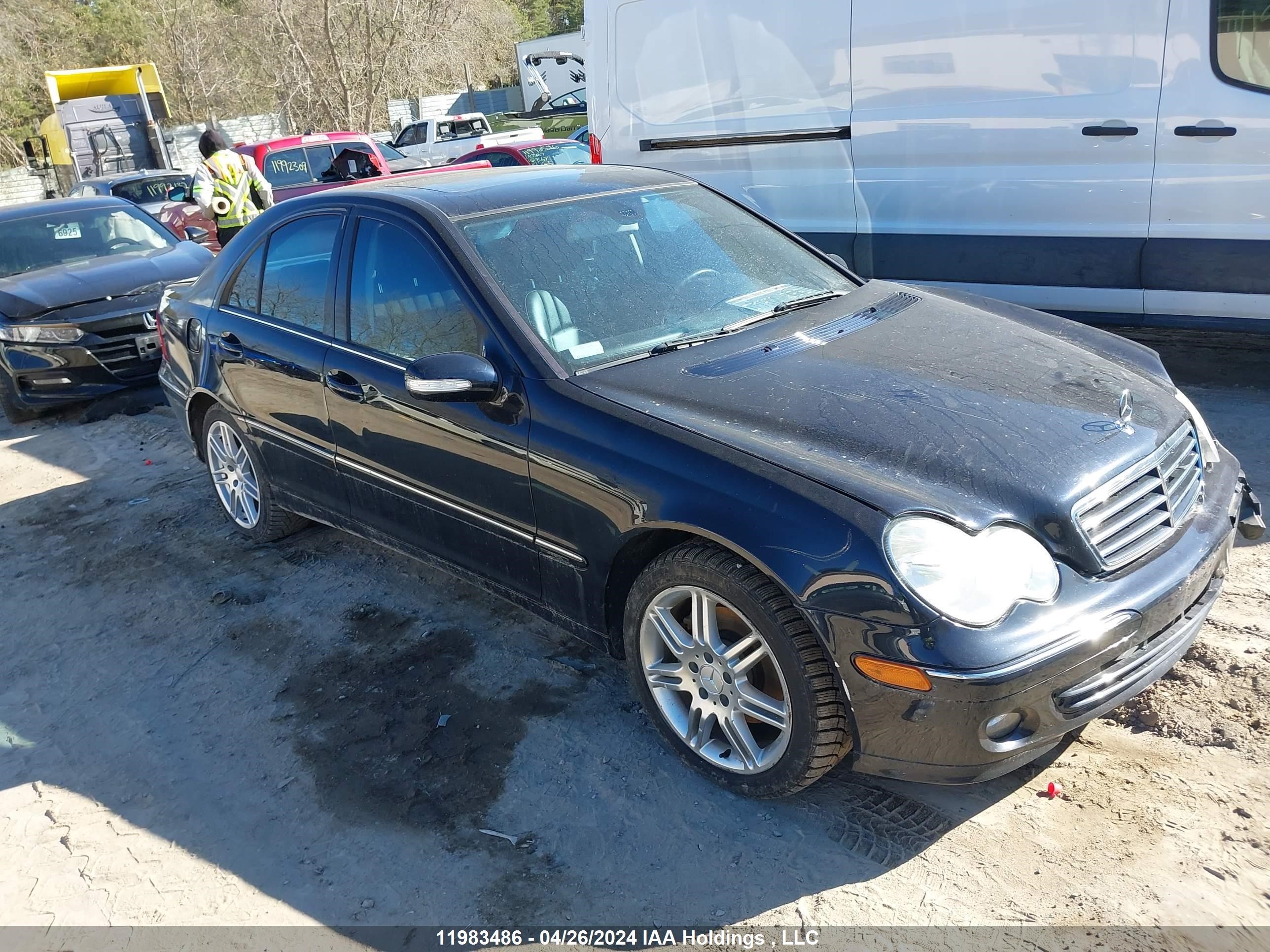 mercedes-benz c-klasse 2007 wdbrf54h77f934388