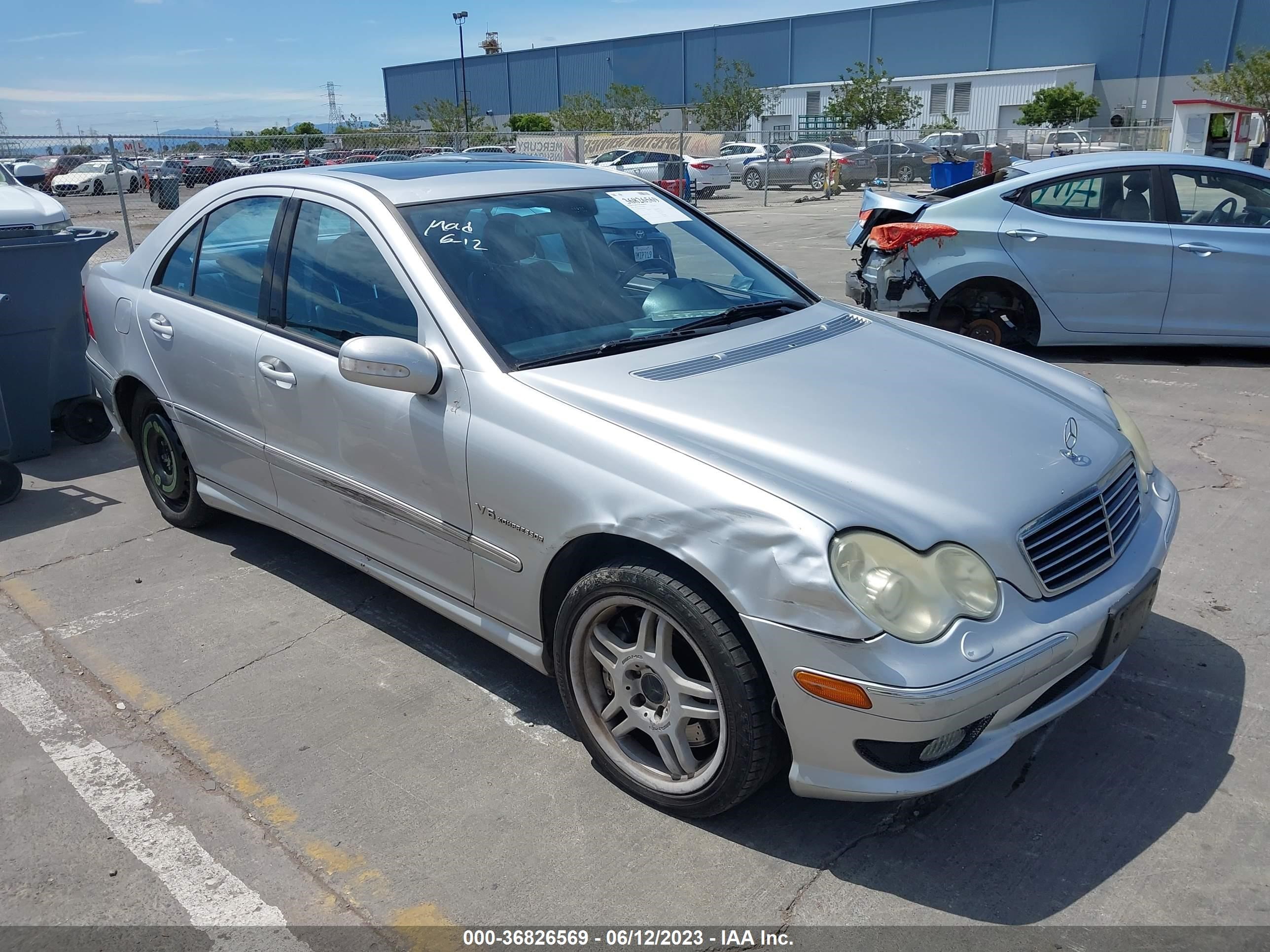 mercedes-benz c-klasse 2004 wdbrf65j24f510894