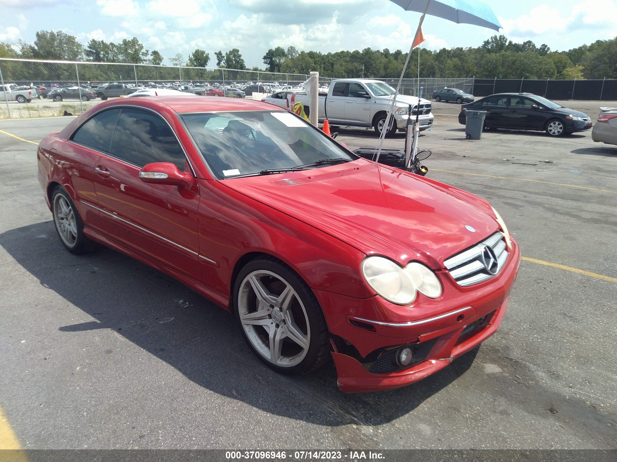 mercedes-benz clk-klasse 2009 wdbtj72h09f264723