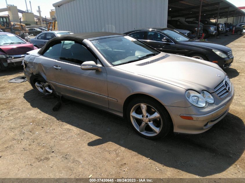 mercedes-benz clk-klasse 2005 wdbtk65j25f149251