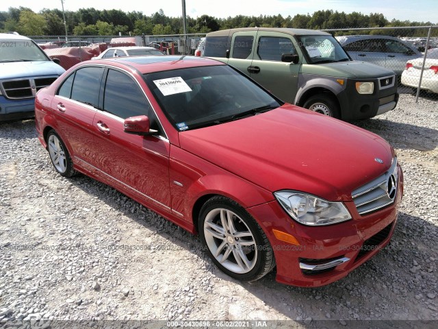 mercedes-benz c-class 2012 wddgf4hb3cr221754