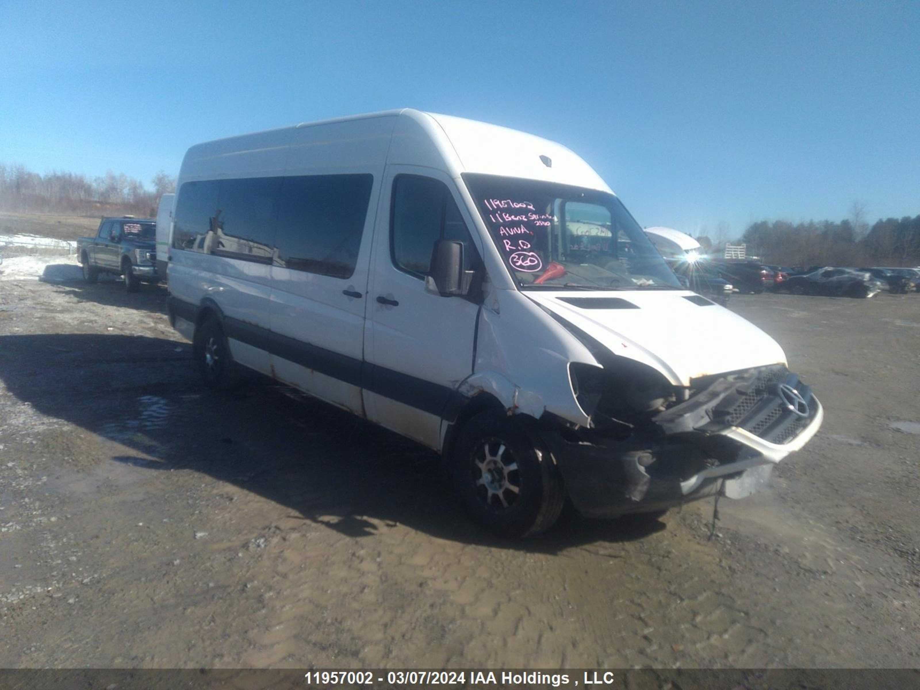 mercedes-benz sprinter 2011 wdzbe8cc5b5534602