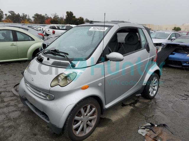 smart fortwo 2004 wme4504321j157238