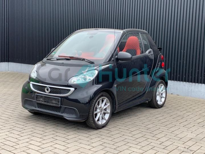 smart fortwo cabriolet 2012 wme4514321k612994
