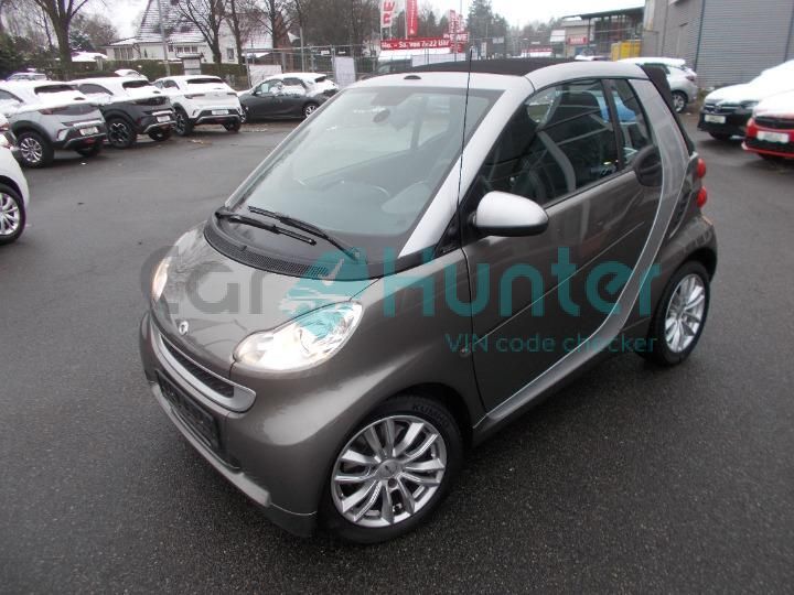 smart fortwo cabriolet 2011 wme4514801k475053