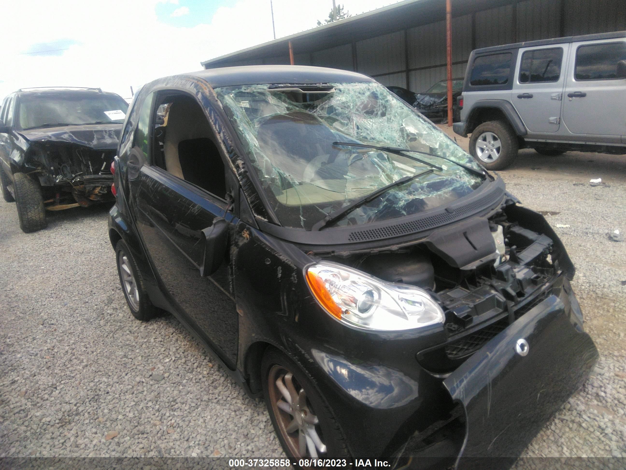 smart fortwo 2009 wmeej31x09k302620