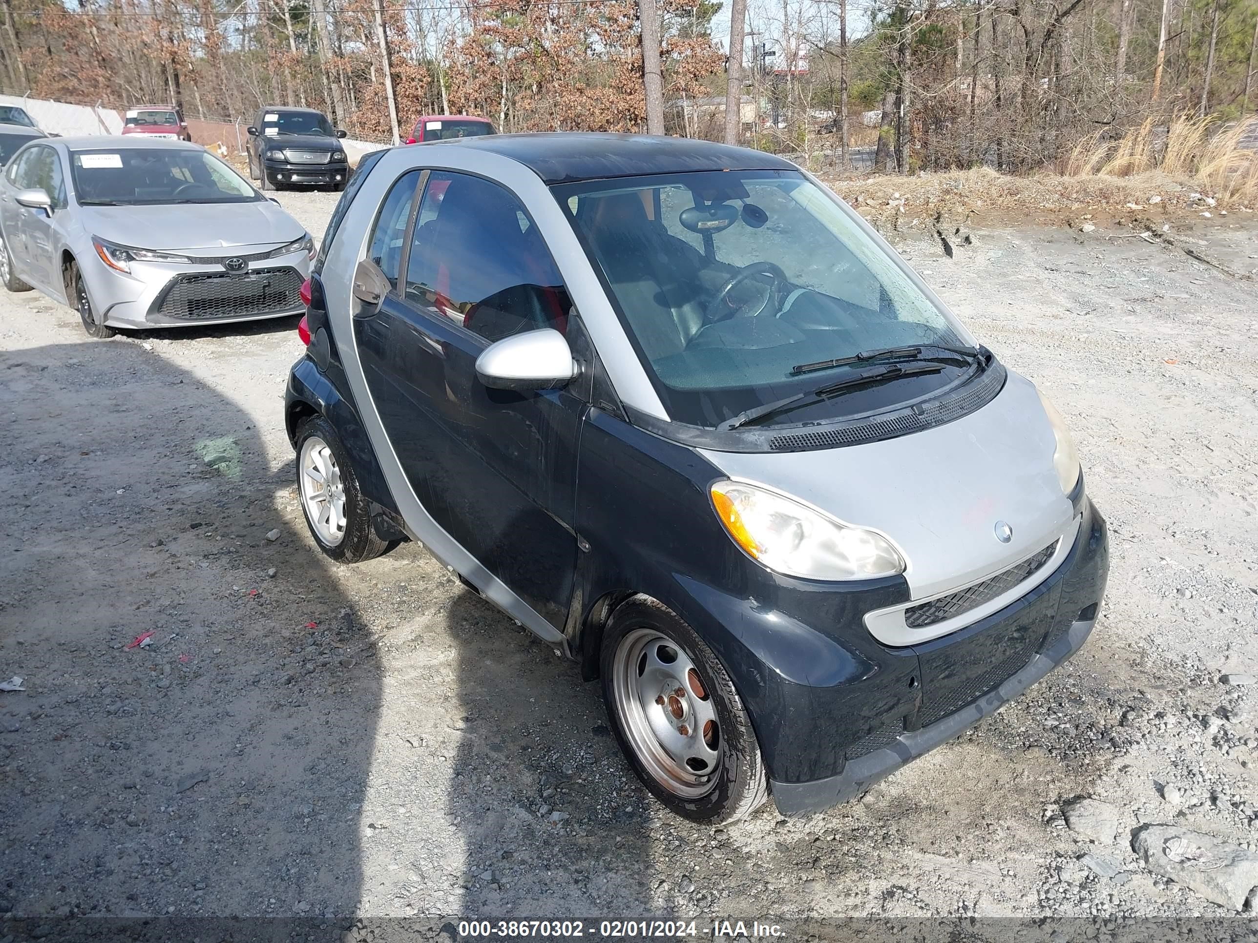 smart fortwo 2009 wmeej31x19k253203