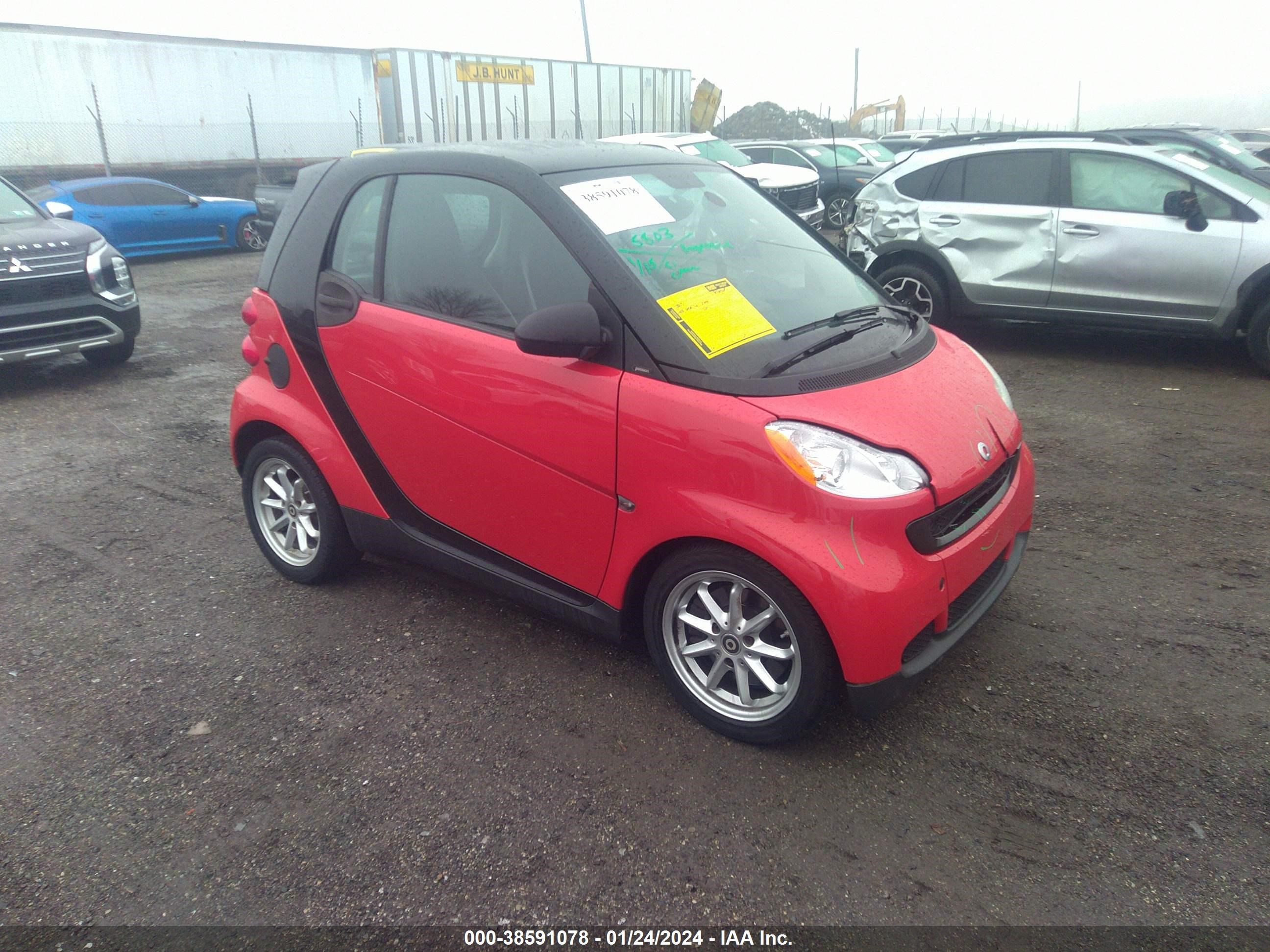 smart fortwo 2008 wmeej31x28k185041