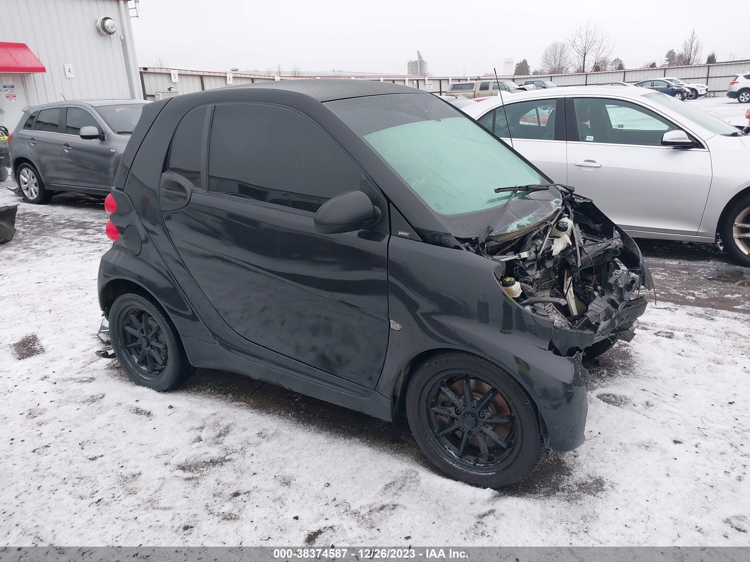 smart fortwo 2008 wmeej31x38k161959