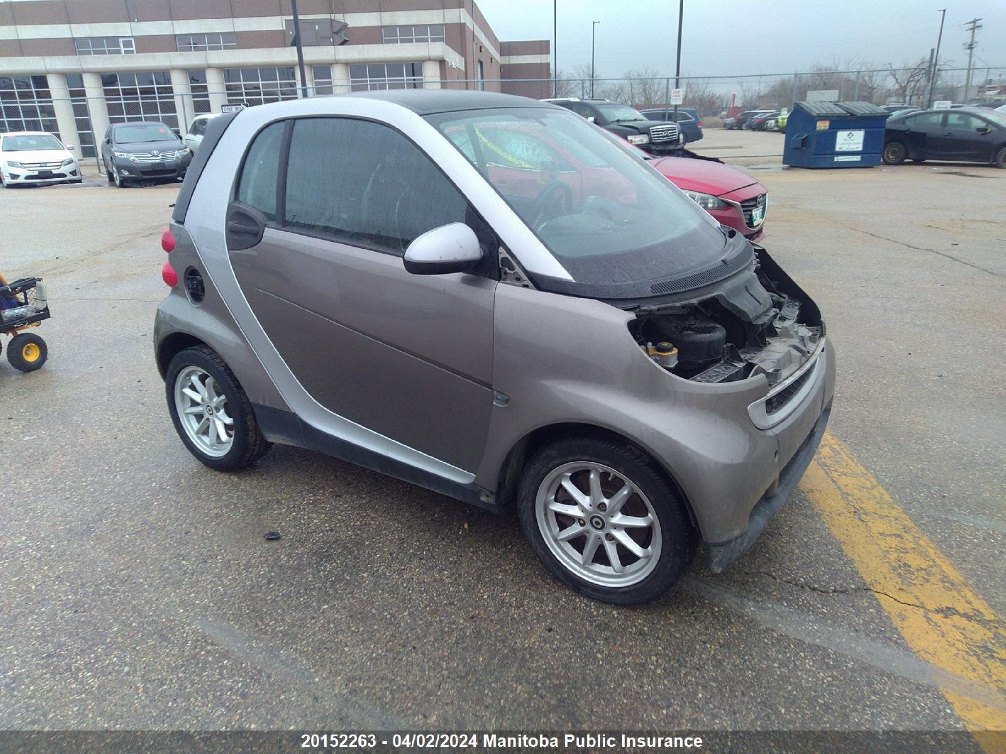 smart fortwo 2009 wmeej31x39k262971