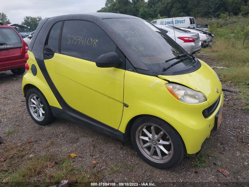 smart fortwo 2008 wmeej31x48k197305