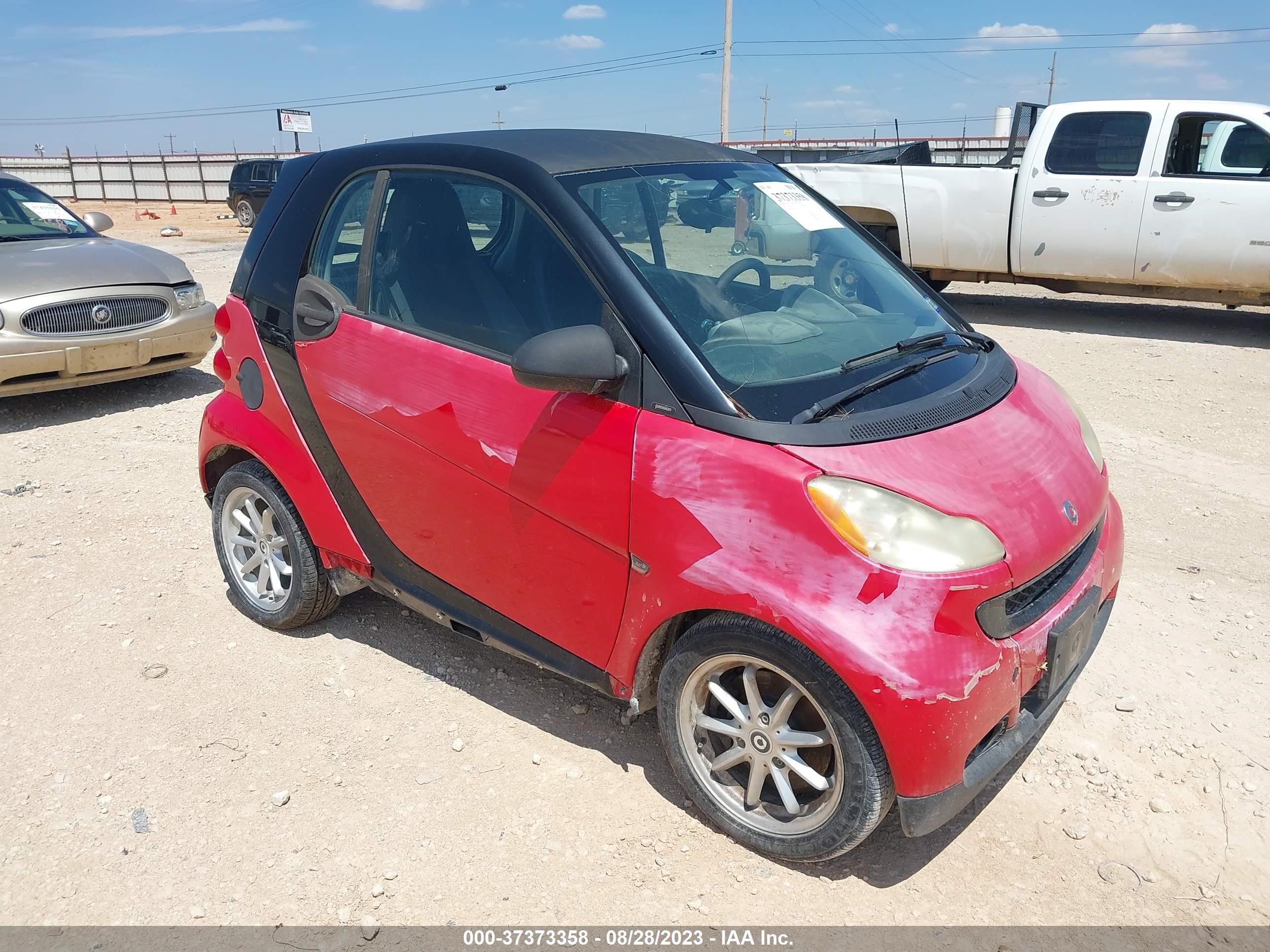 smart fortwo 2009 wmeej31x49k302653