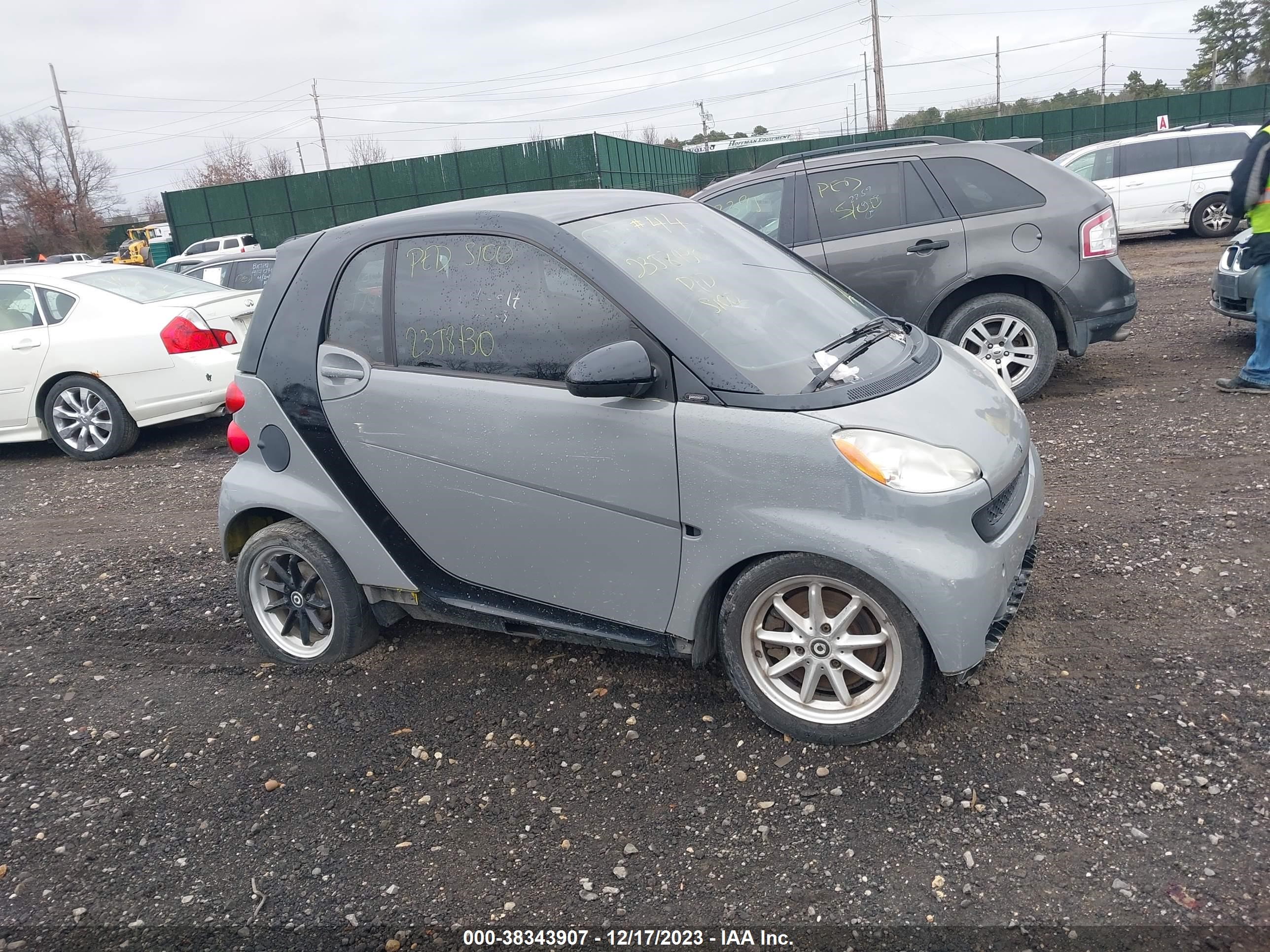 smart fortwo 2008 wmeej31x68k136277