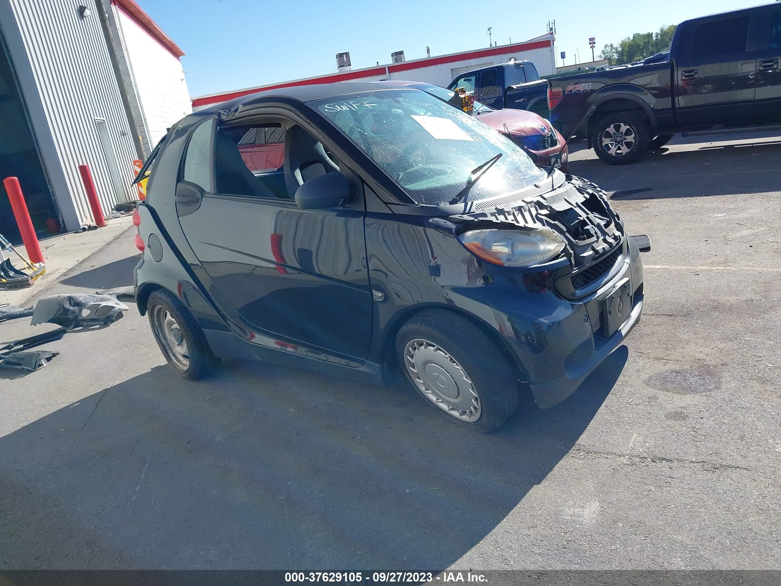 smart fortwo 2009 wmeej31x69k327084