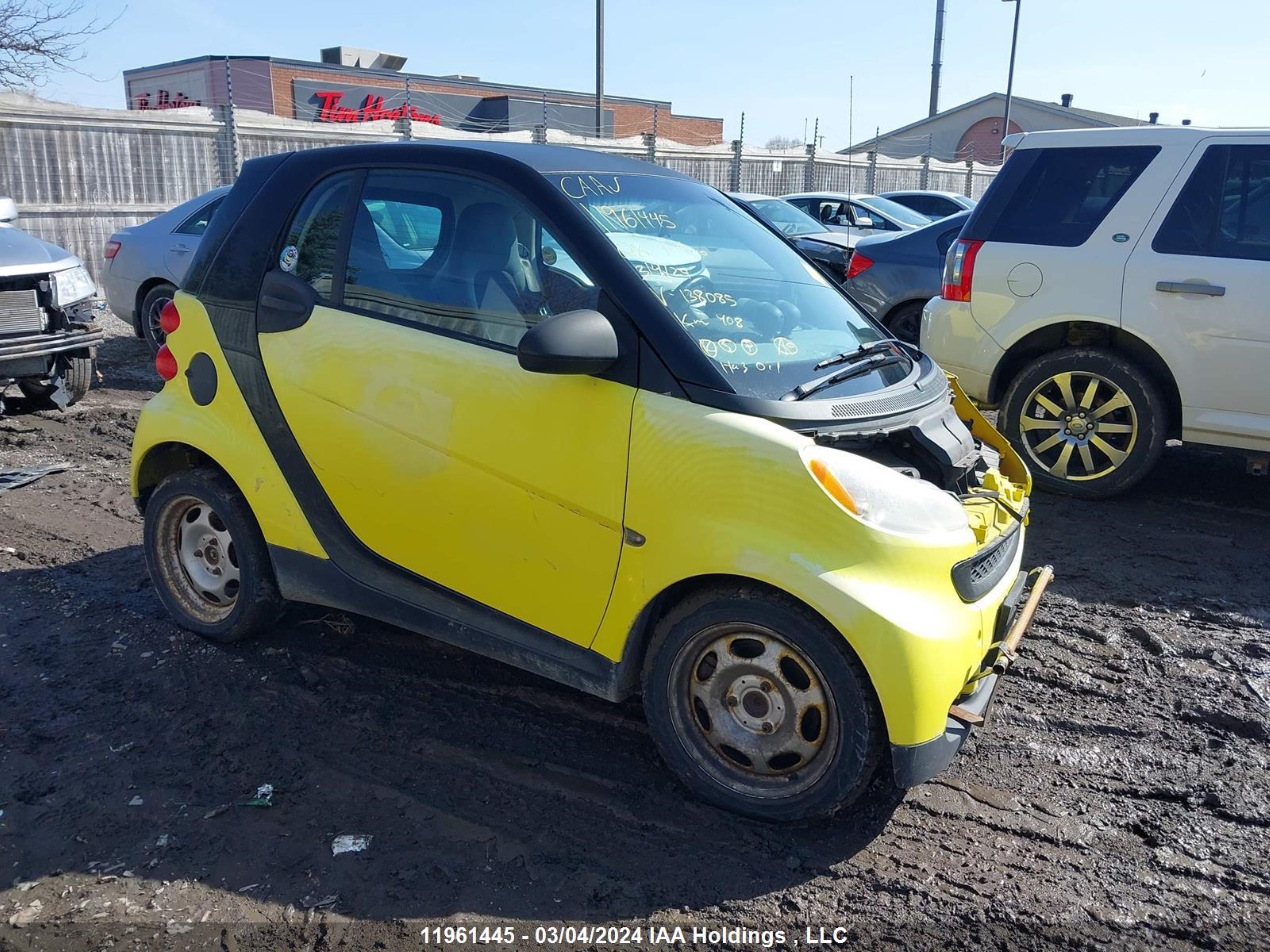 smart fortwo 2008 wmeej31x78k138085