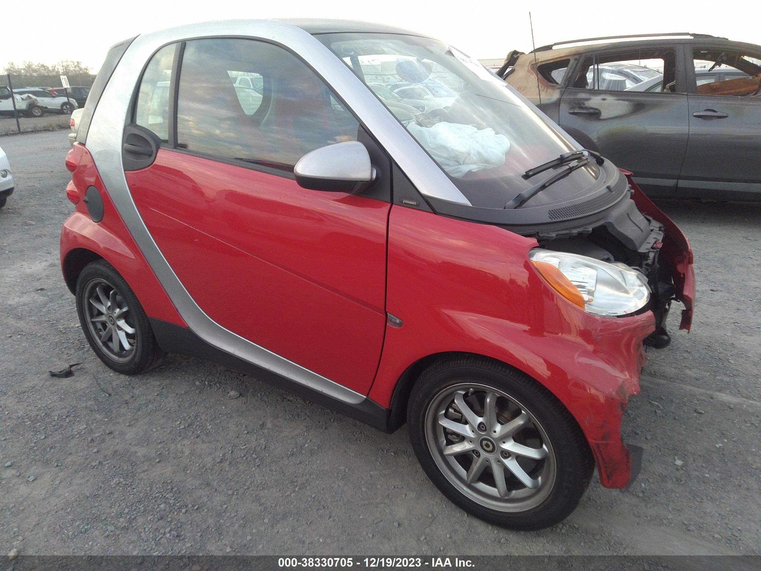 smart fortwo 2009 wmeej31x79k238530