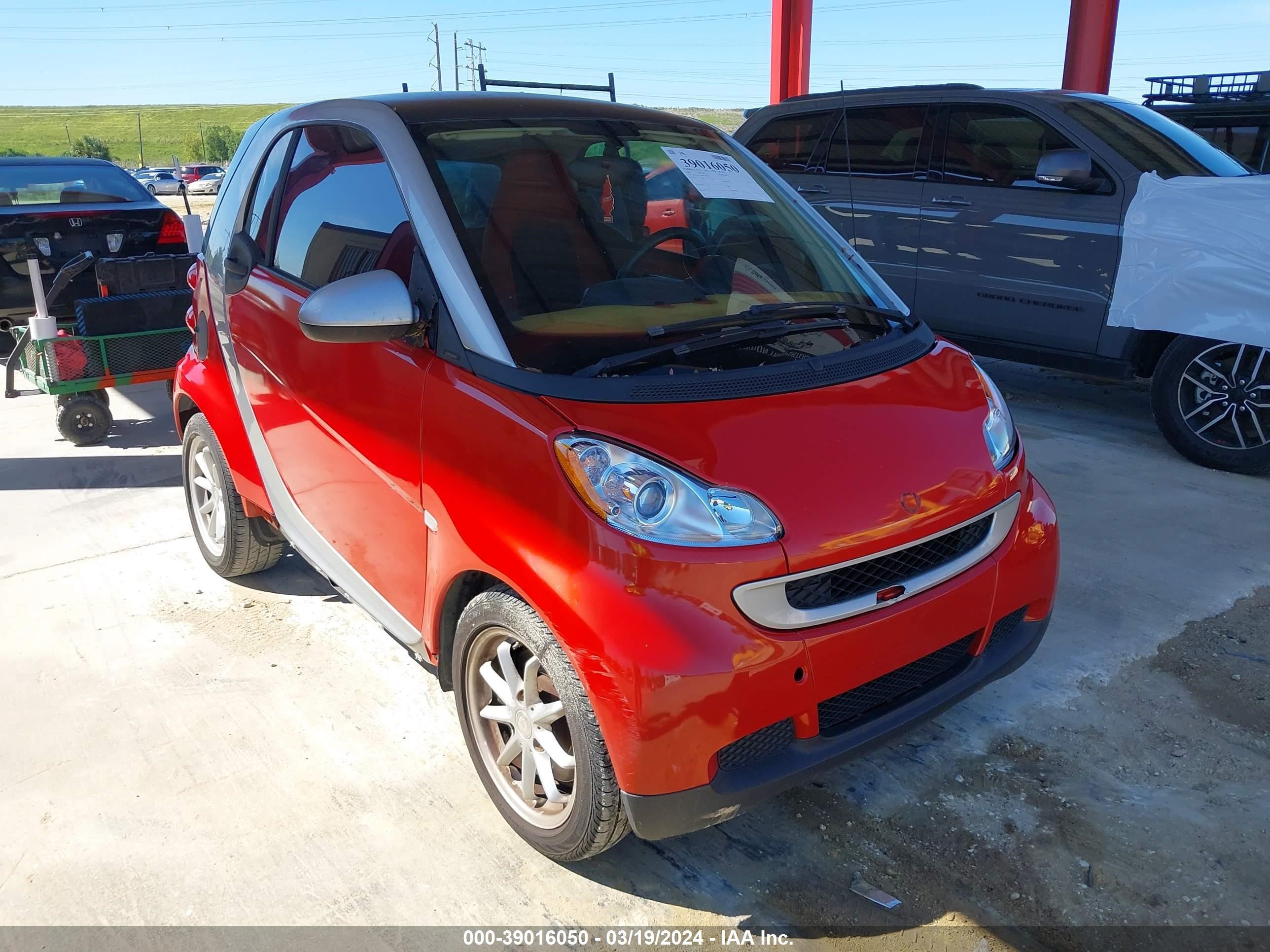 smart fortwo 2008 wmeej31x88k149984