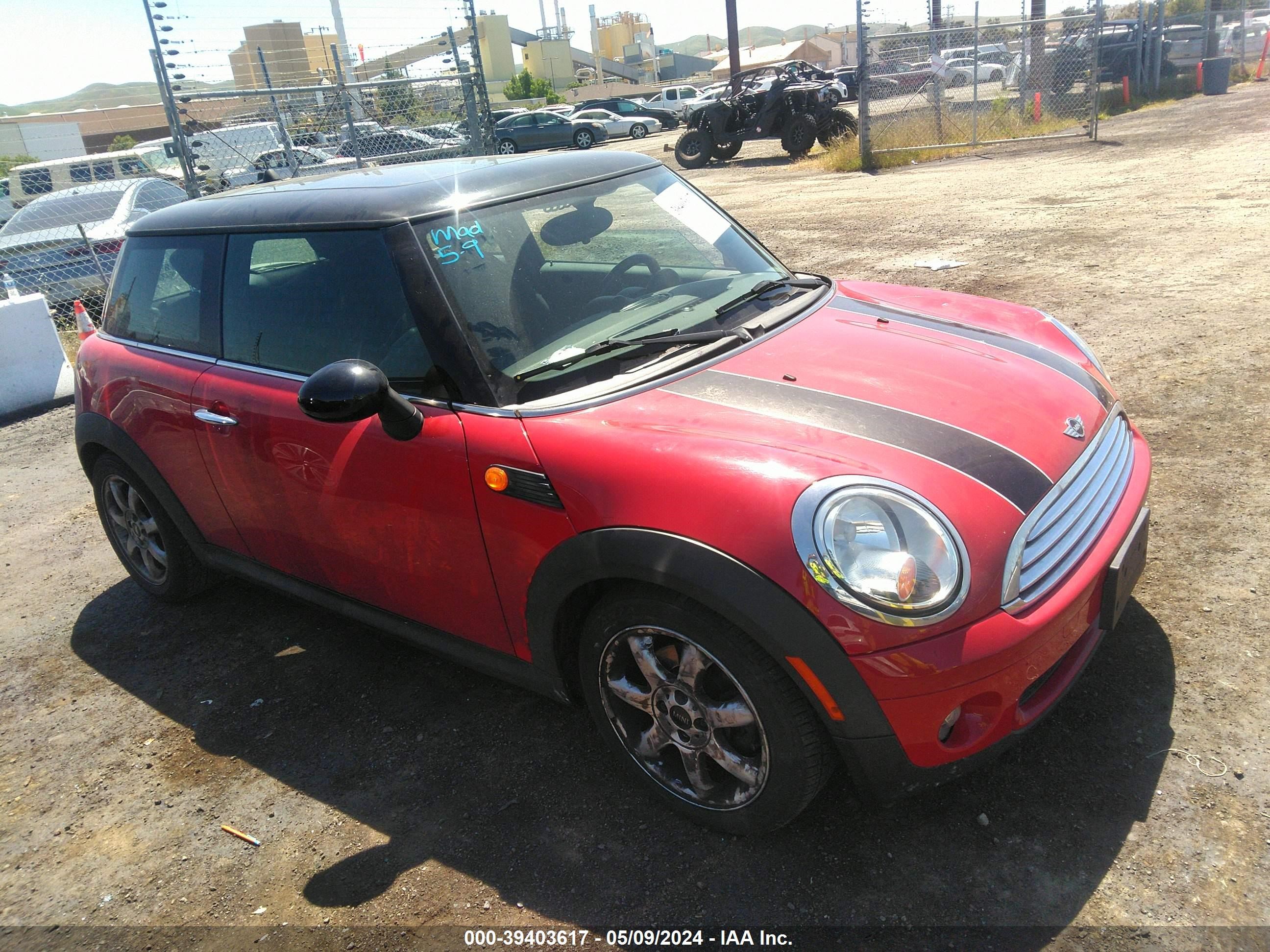 mini cooper 2009 wmwmf33539tw73737