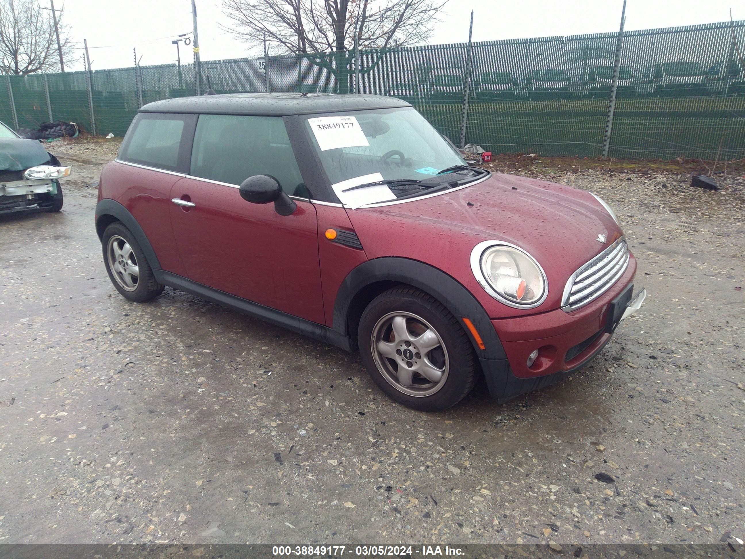 mini cooper 2008 wmwmf33548tu67440