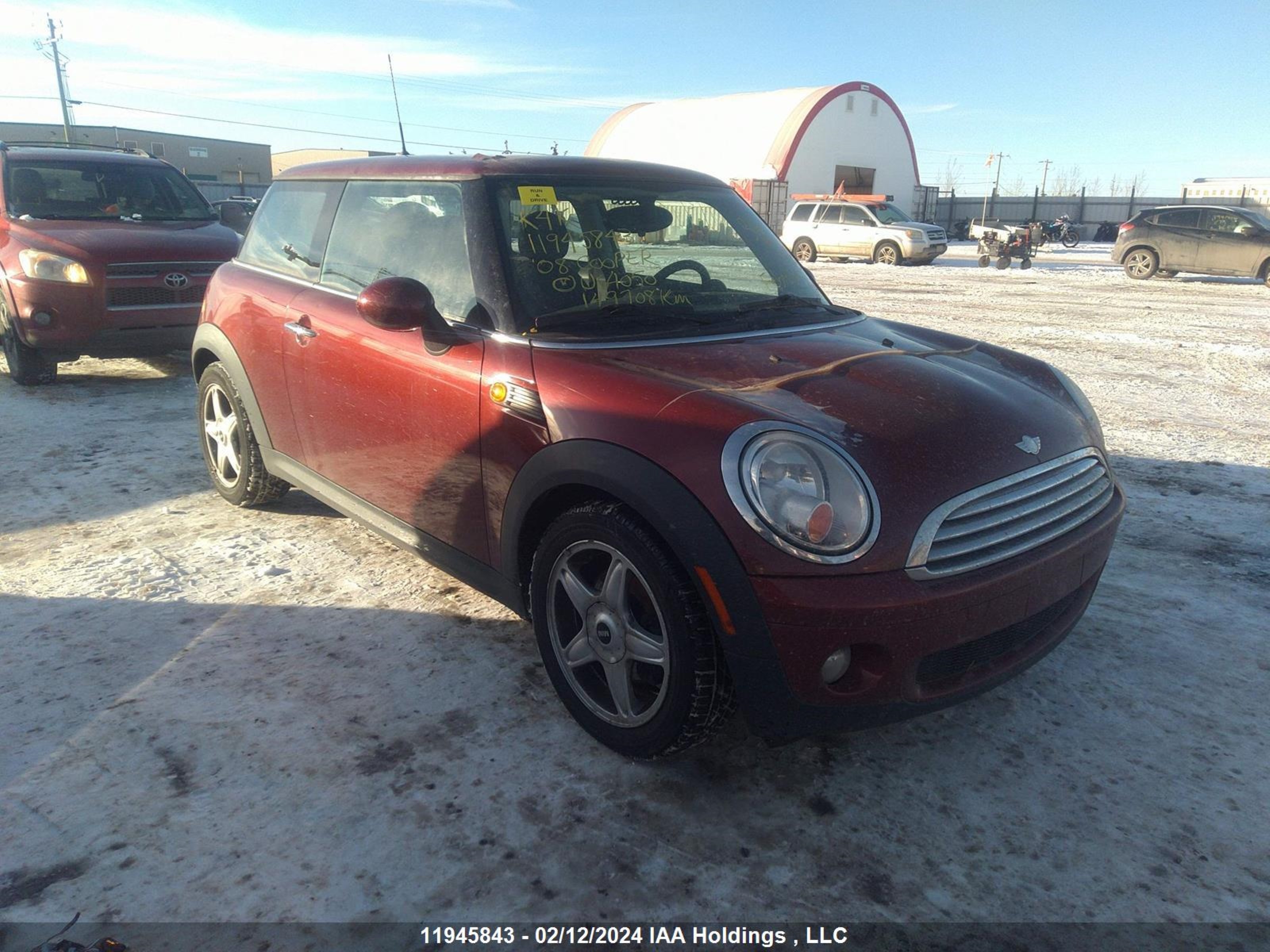 mini cooper 2008 wmwmf33598tu64050