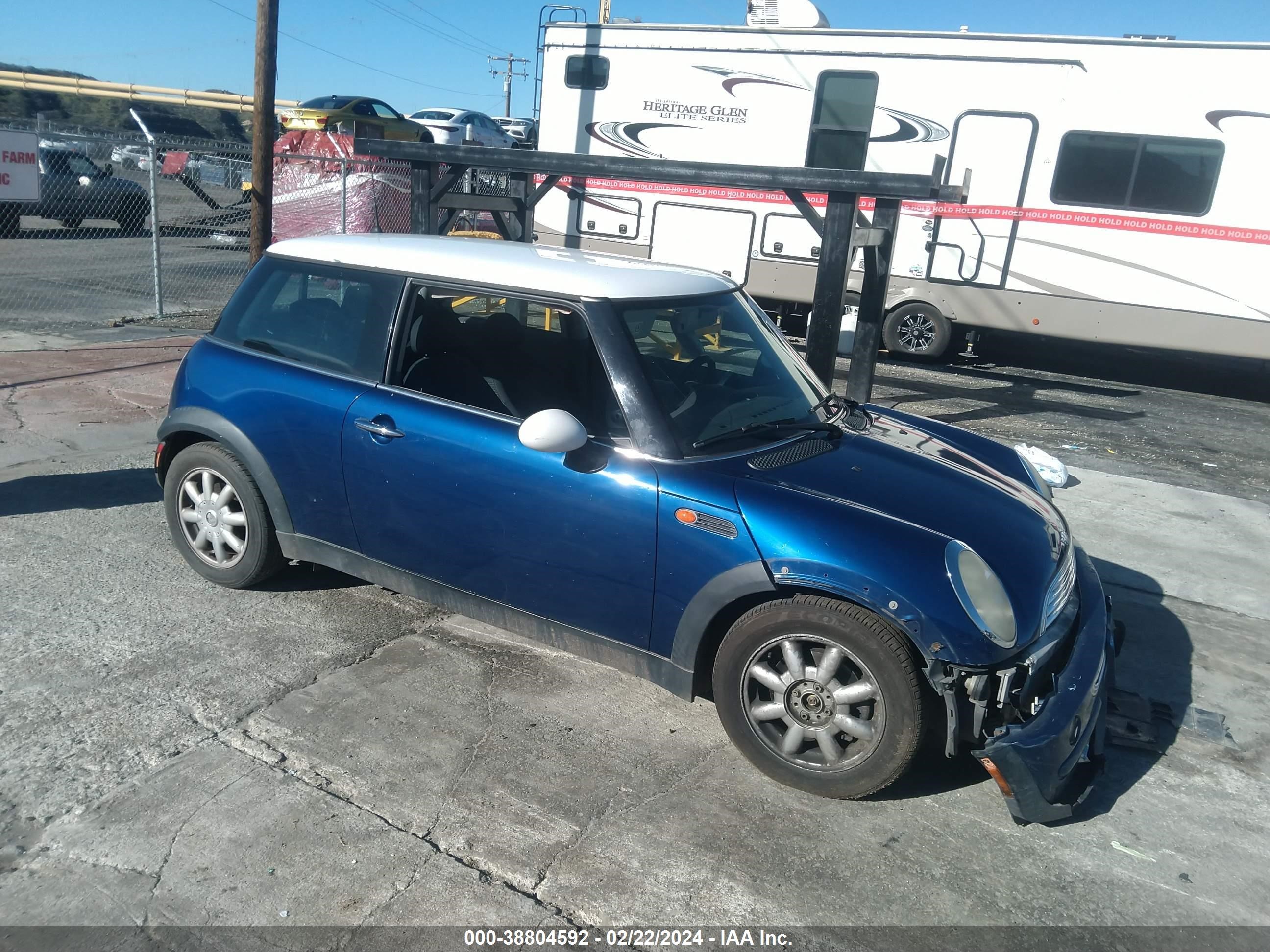 mini cooper 2004 wmwrc33444tj55747