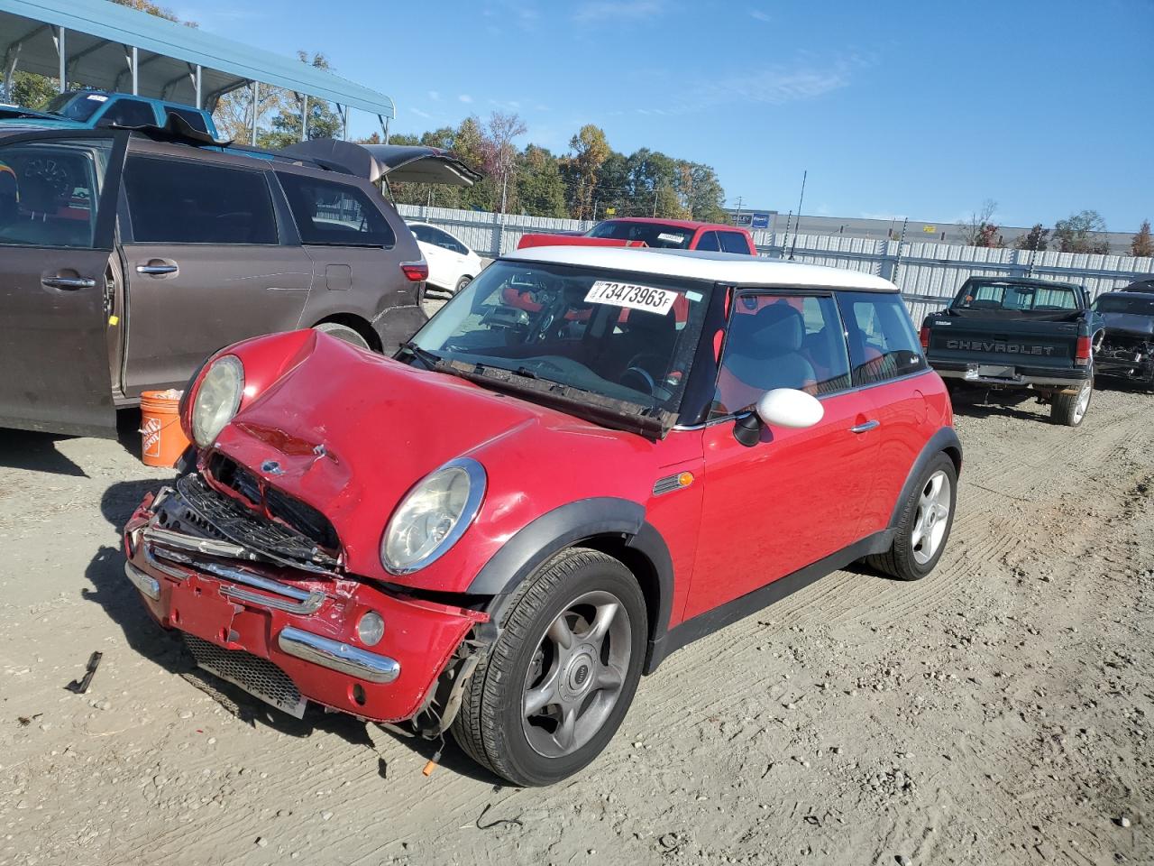 mini cooper 2004 wmwrc33444tj60737