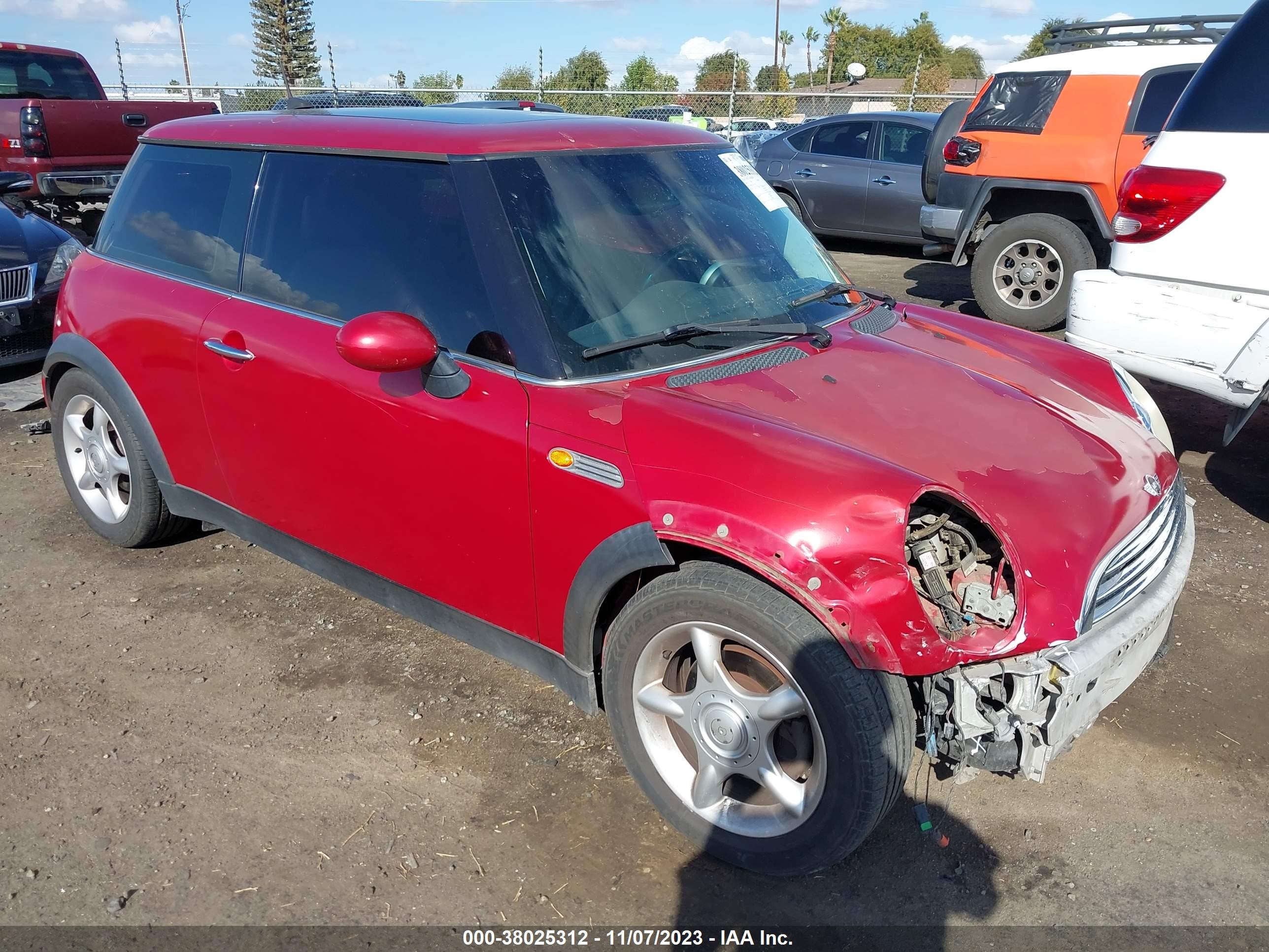 mini cooper 2006 wmwrc33576tj76216