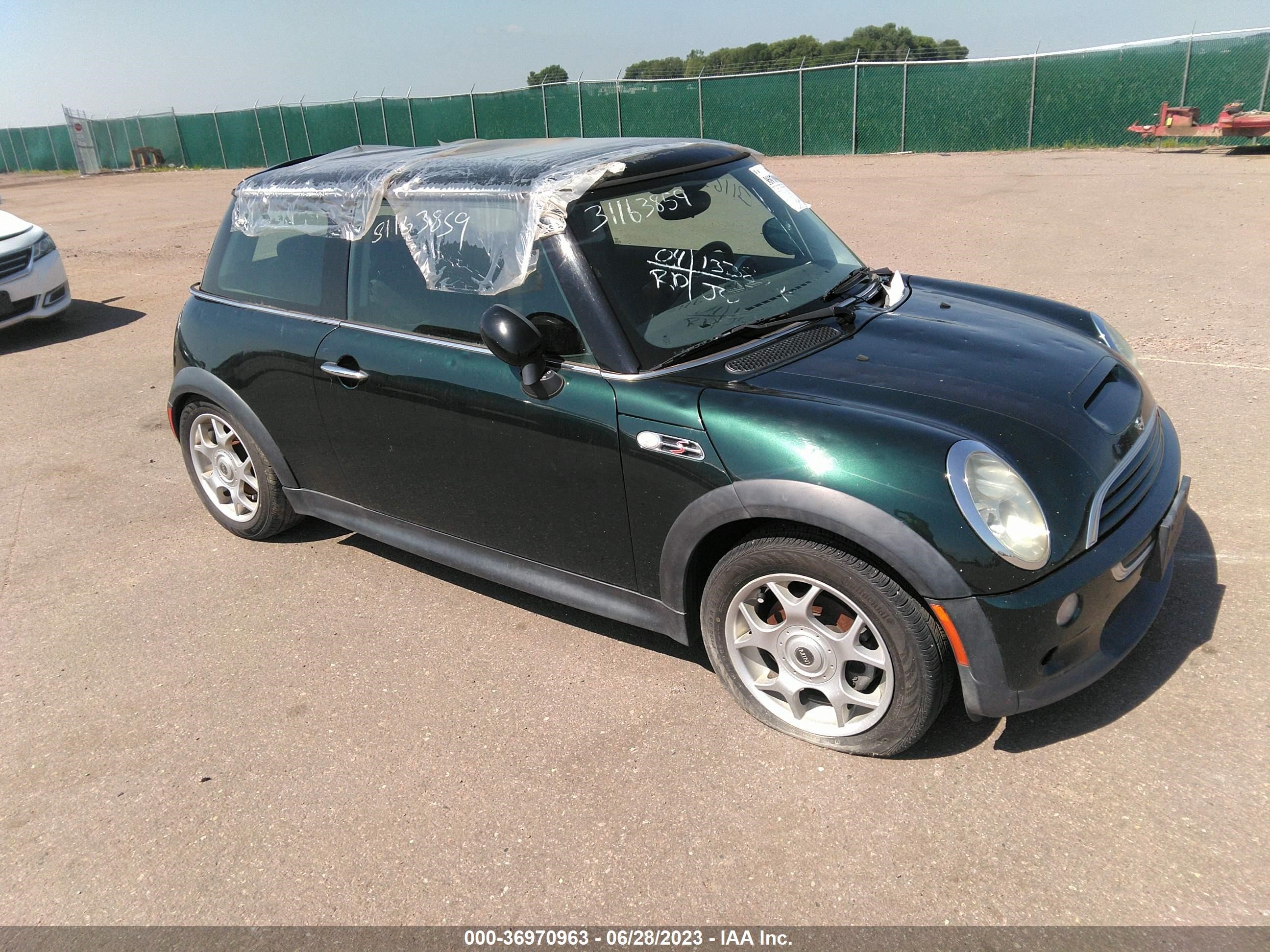 mini cooper 2004 wmwre33444td75015